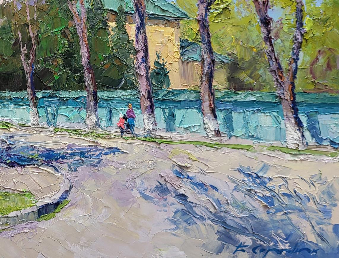 Oil painting Apricot blossom Boris Serdyuk