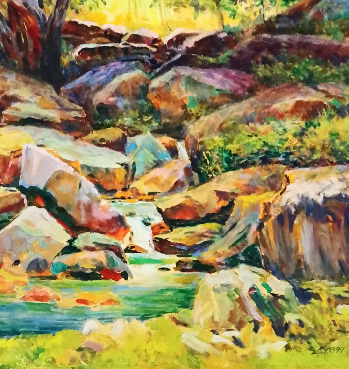 Oil painting Forest Lake Anatolii Duhnevich