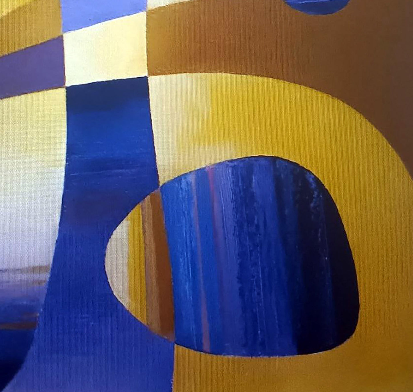 Oil painting Blue shapes Alexander Strashevich