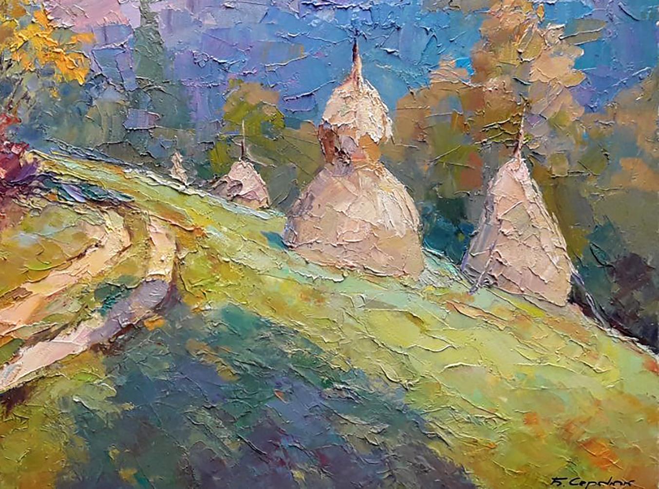 Oil painting Stacks Serdyuk Boris Petrovich