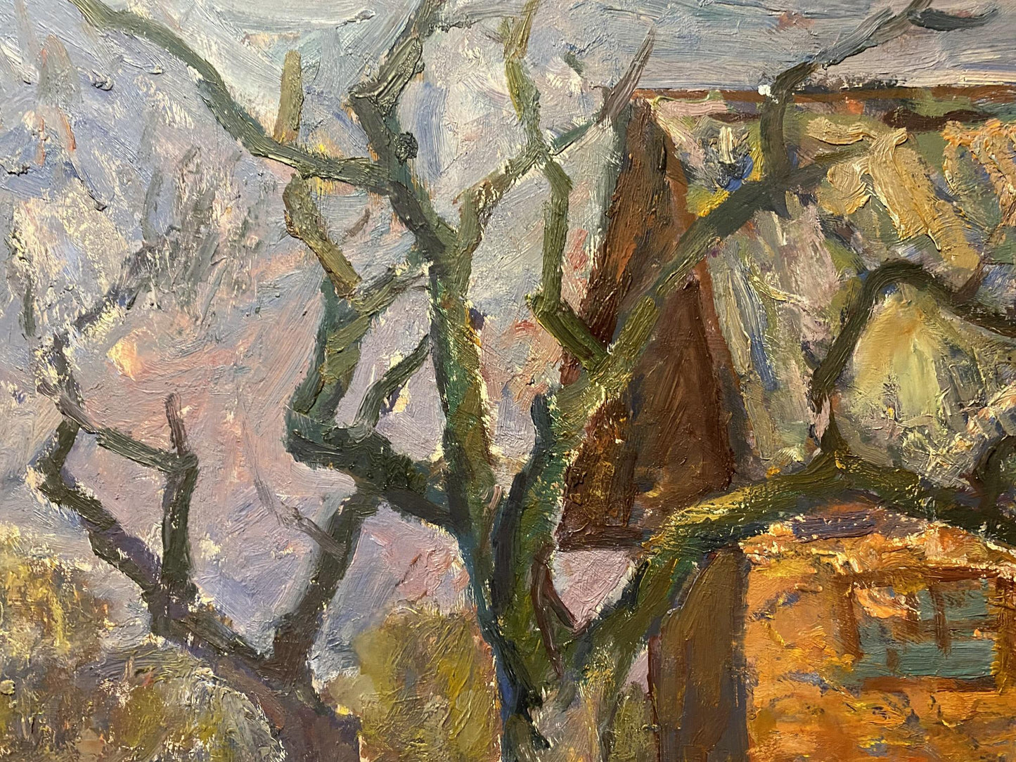 Oil painting March Stanislav Petrashevsky