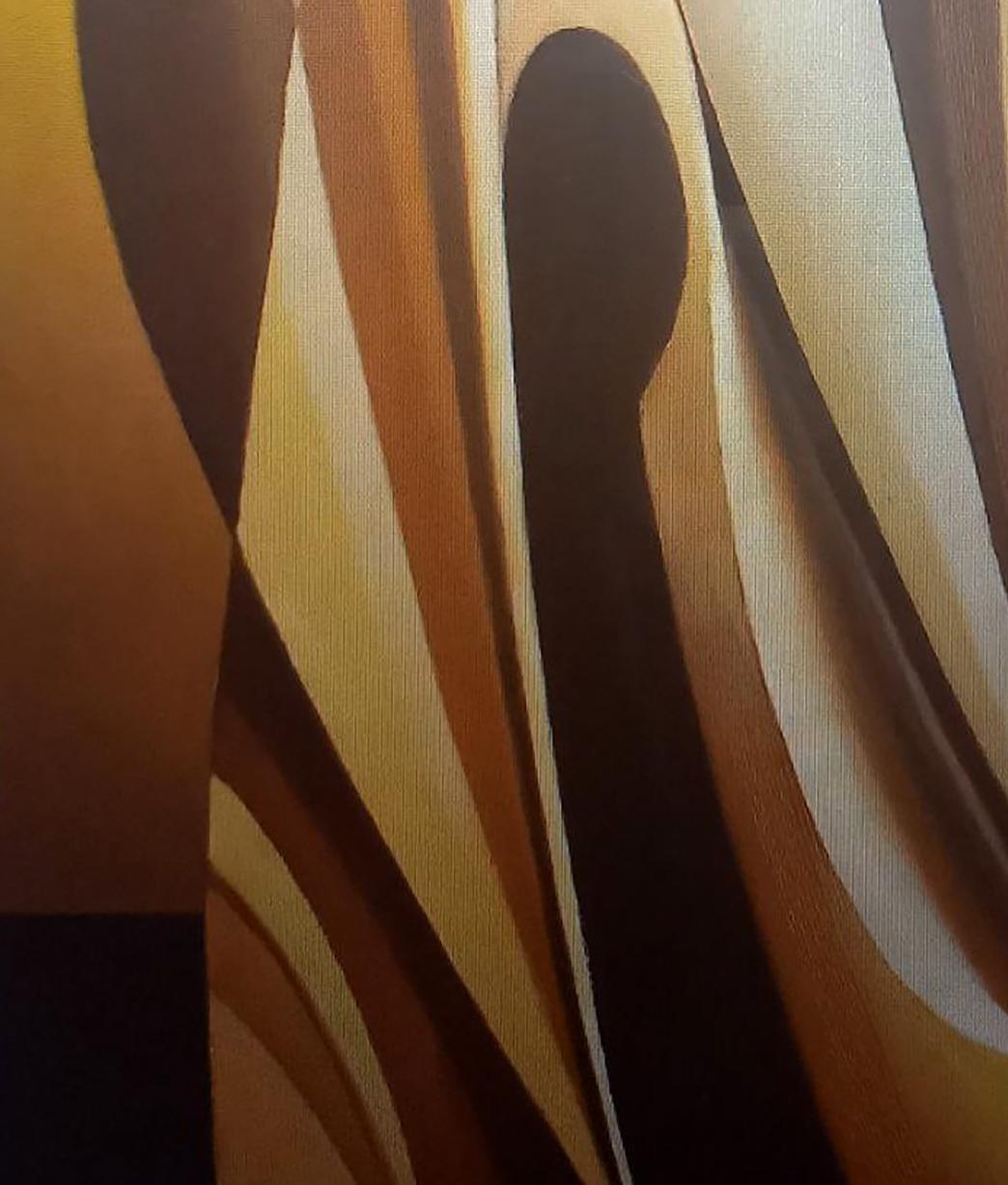 Oil painting Yellow sculpture Alexander Strashevich