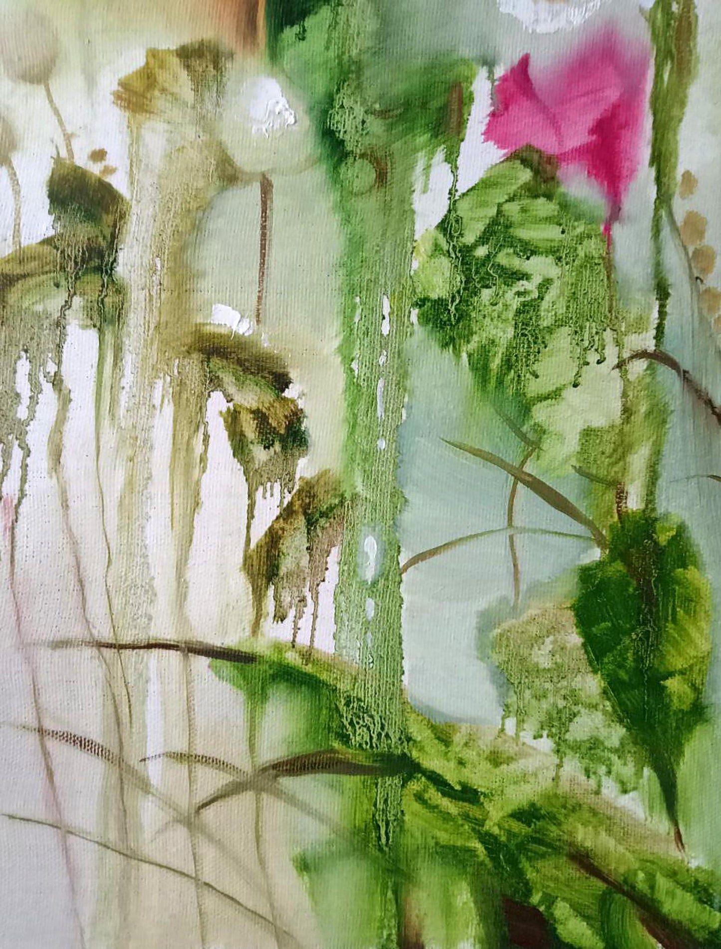 Abstract oil painting Morning flowers Anatoly Borisovich Tarabanov