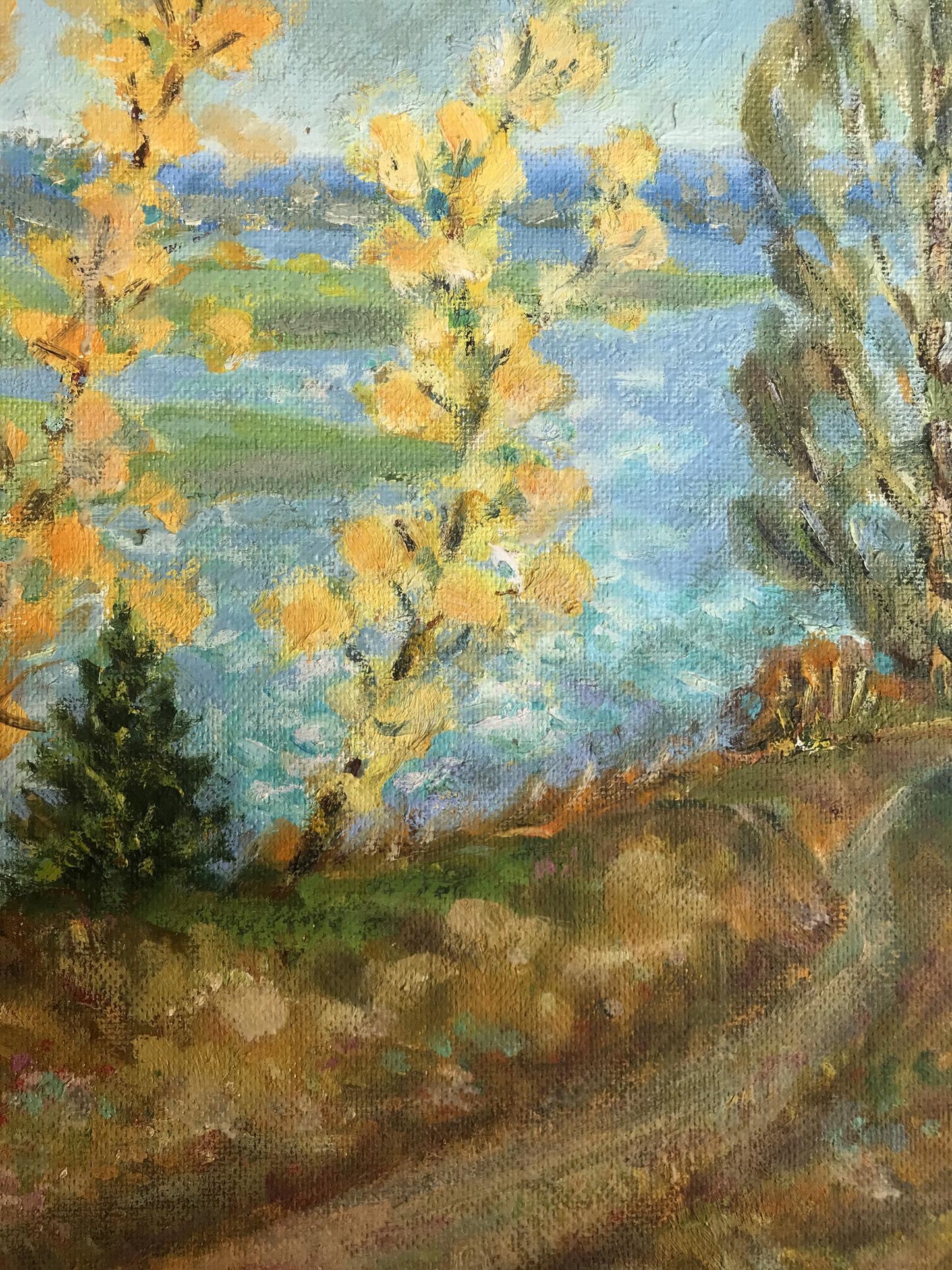 landscape river art