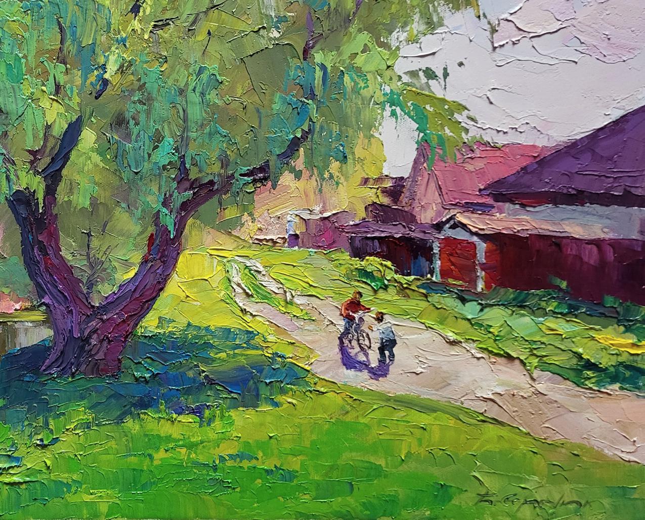 Oil painting April has come Boris Serdyuk