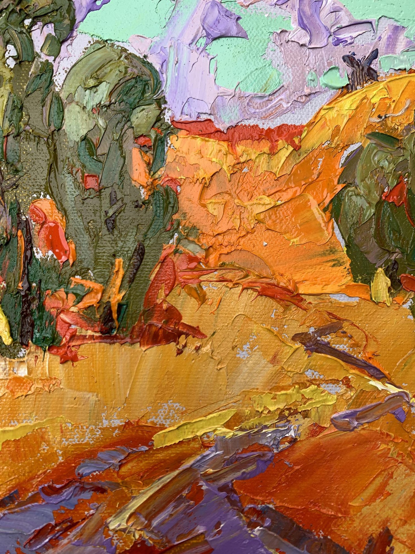 Oil painting Strong wind Ivanyuk Oleksiy