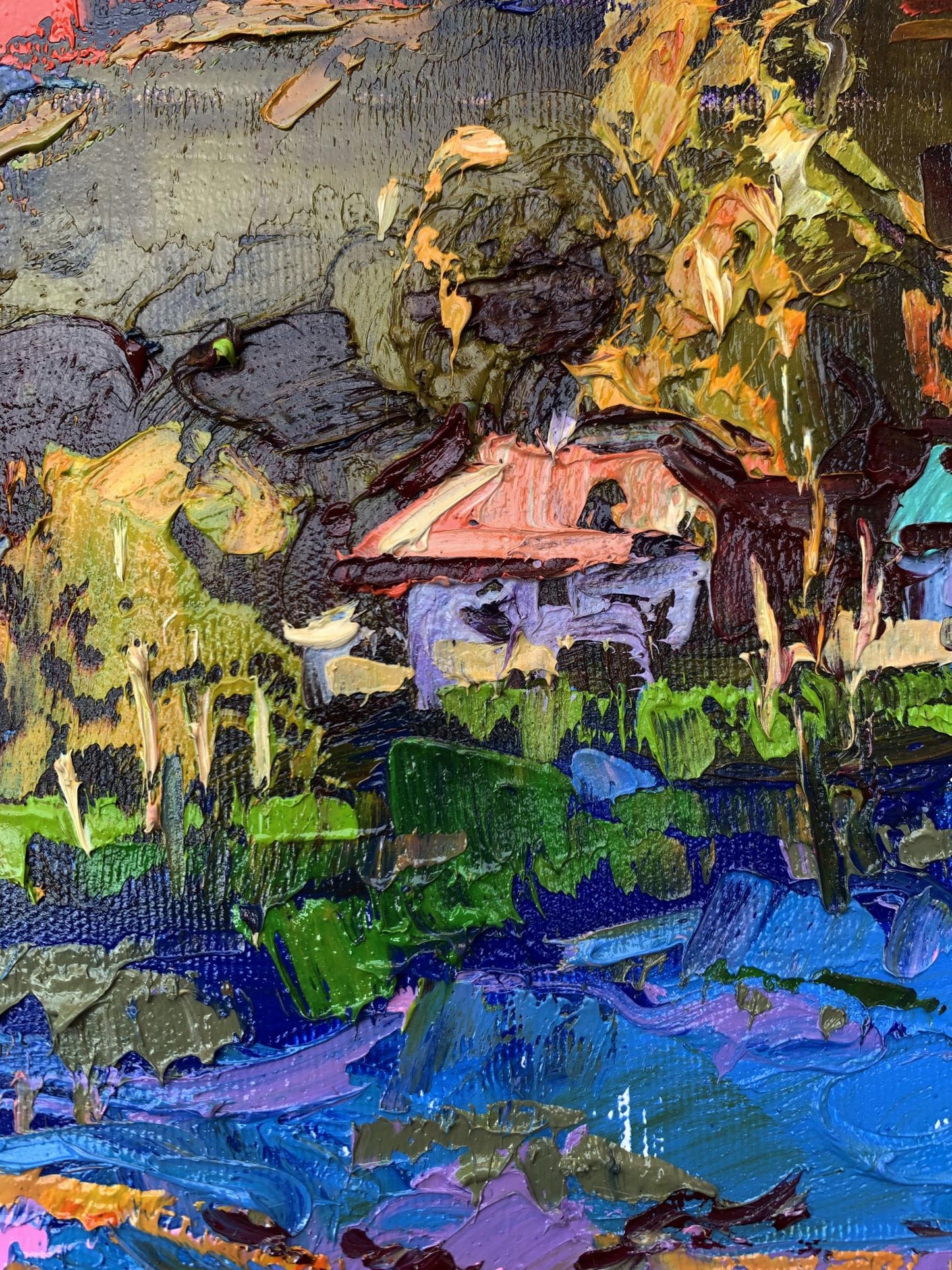 Oil painting Night has come Ivanyuk Oleksiy