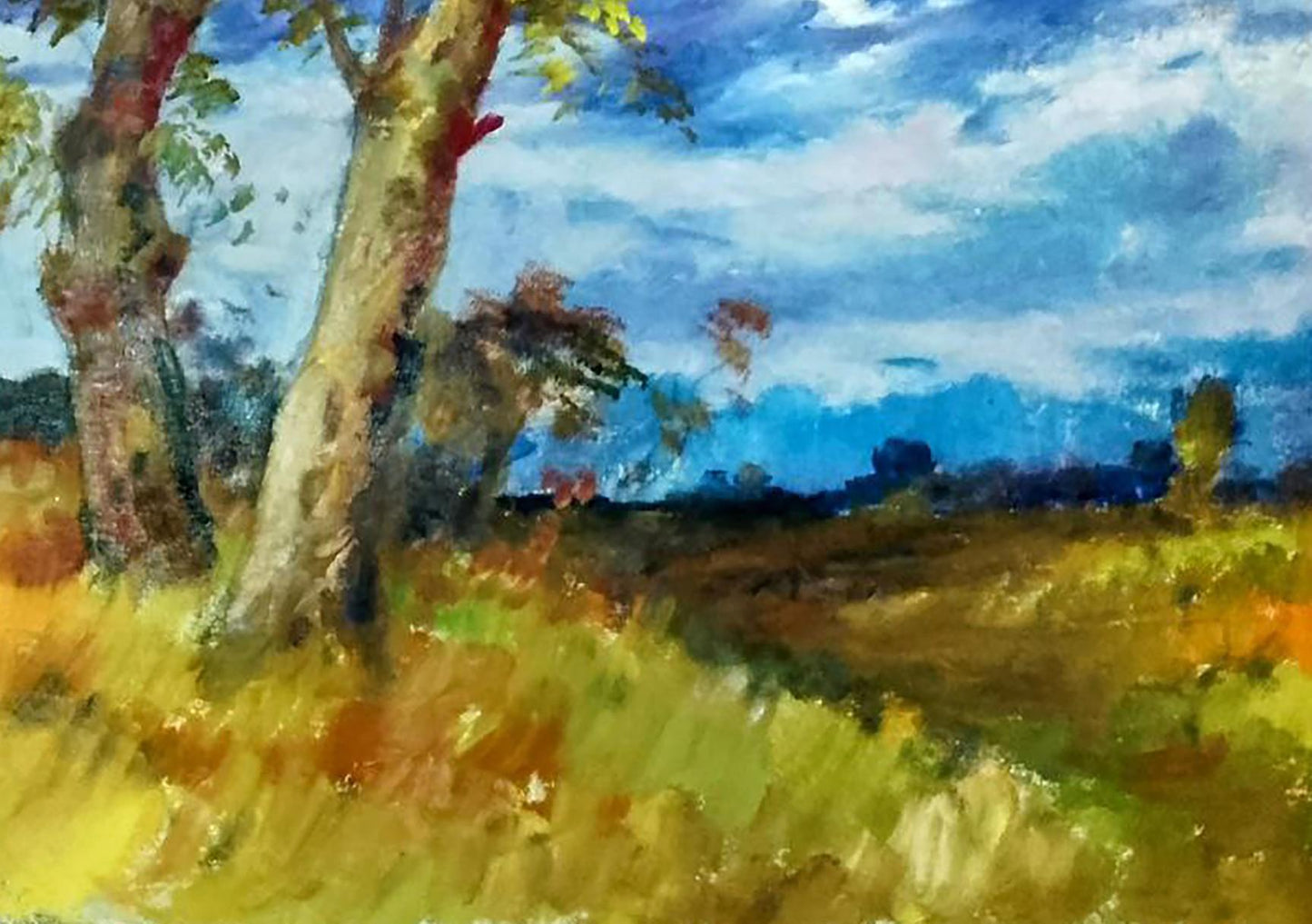 Oil painting Covered with dark clouds Anatolii Duhnevich