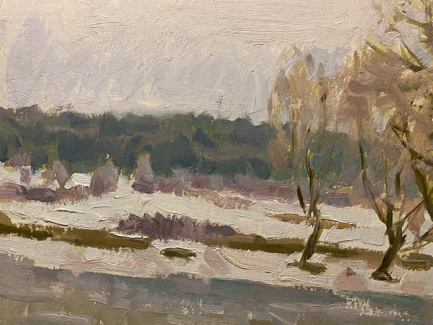 Nikolai Bortnikov's depiction of the Breath of Spring in oil