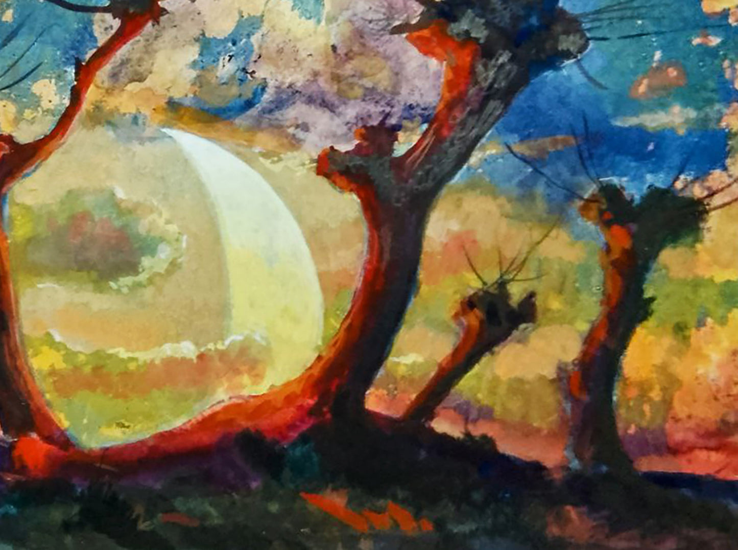 Oil painting Romantic evening Anatolii Duhnevich