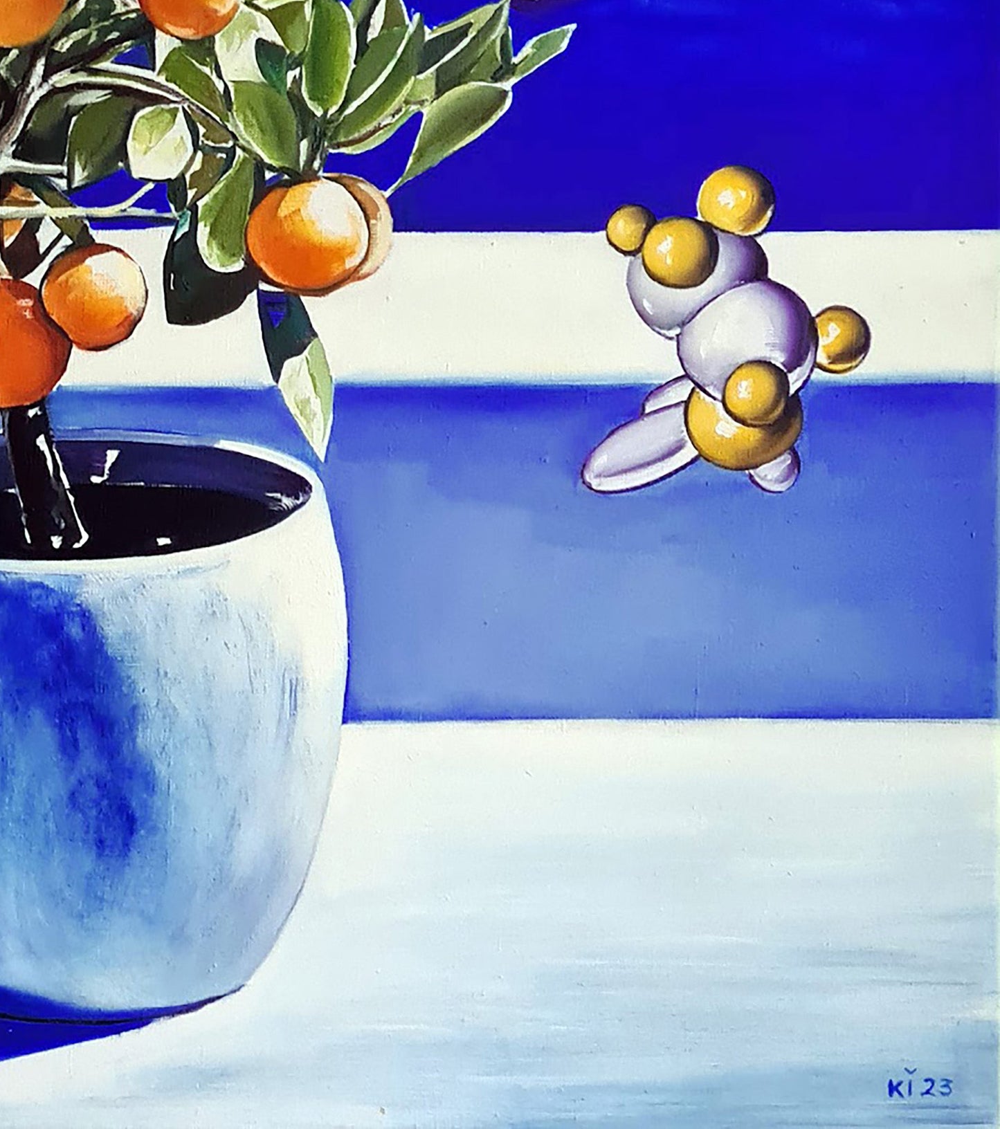 The artistry of Igor Konovalov depicted in "Orange Growing"