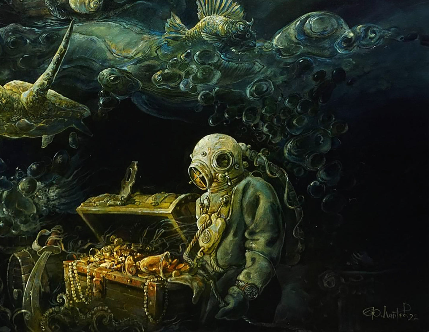 Oil painting surrealism Yuriy Laptev Buy