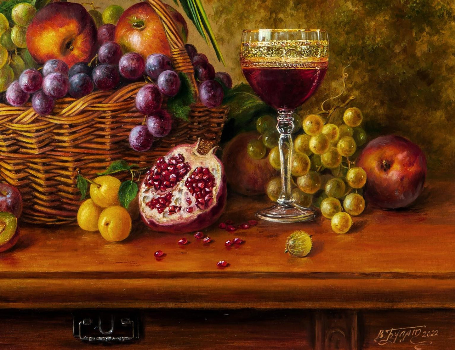 Oil painting He was green Valeriy Bulat