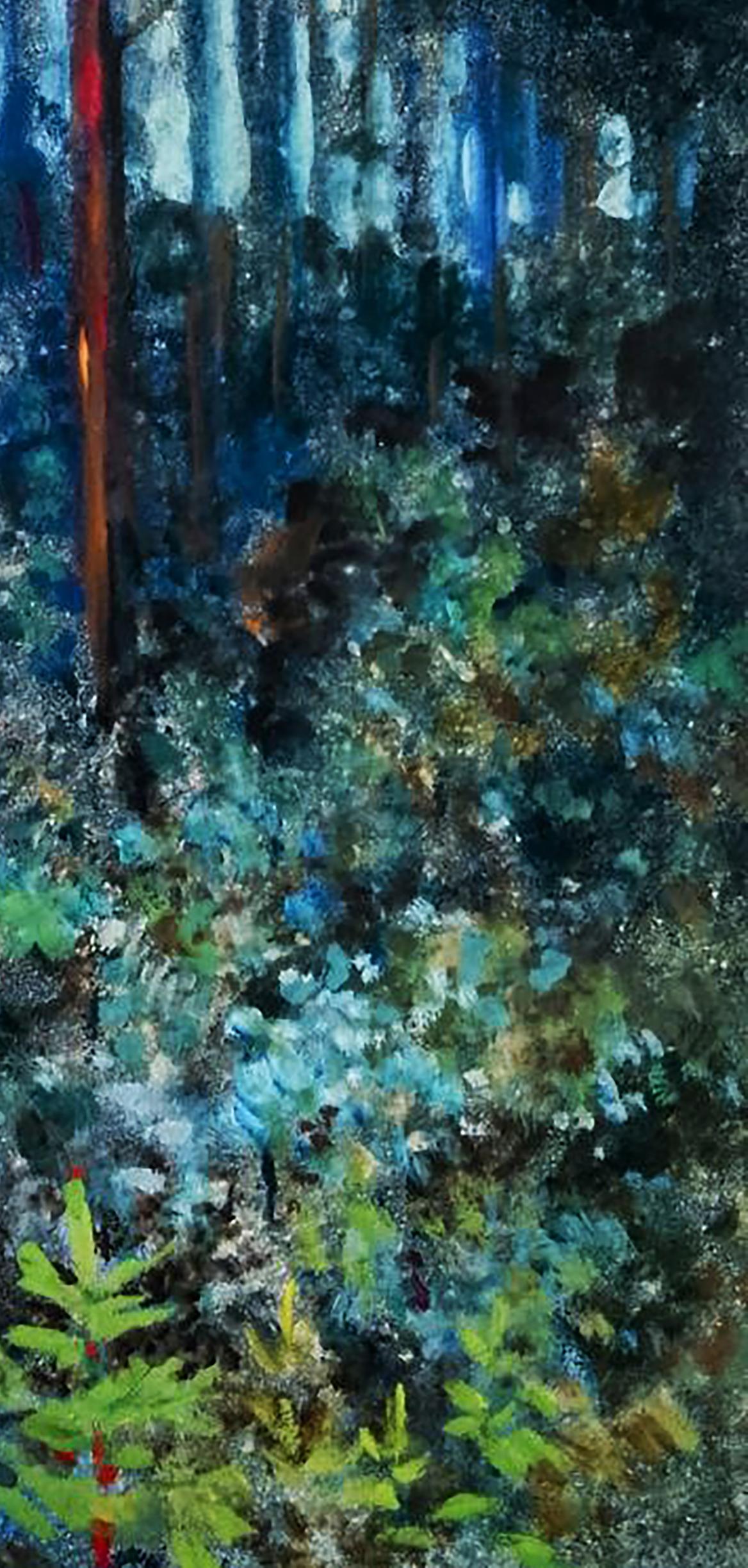Oil painting Twilight in the forest Anatolii Duhnevich