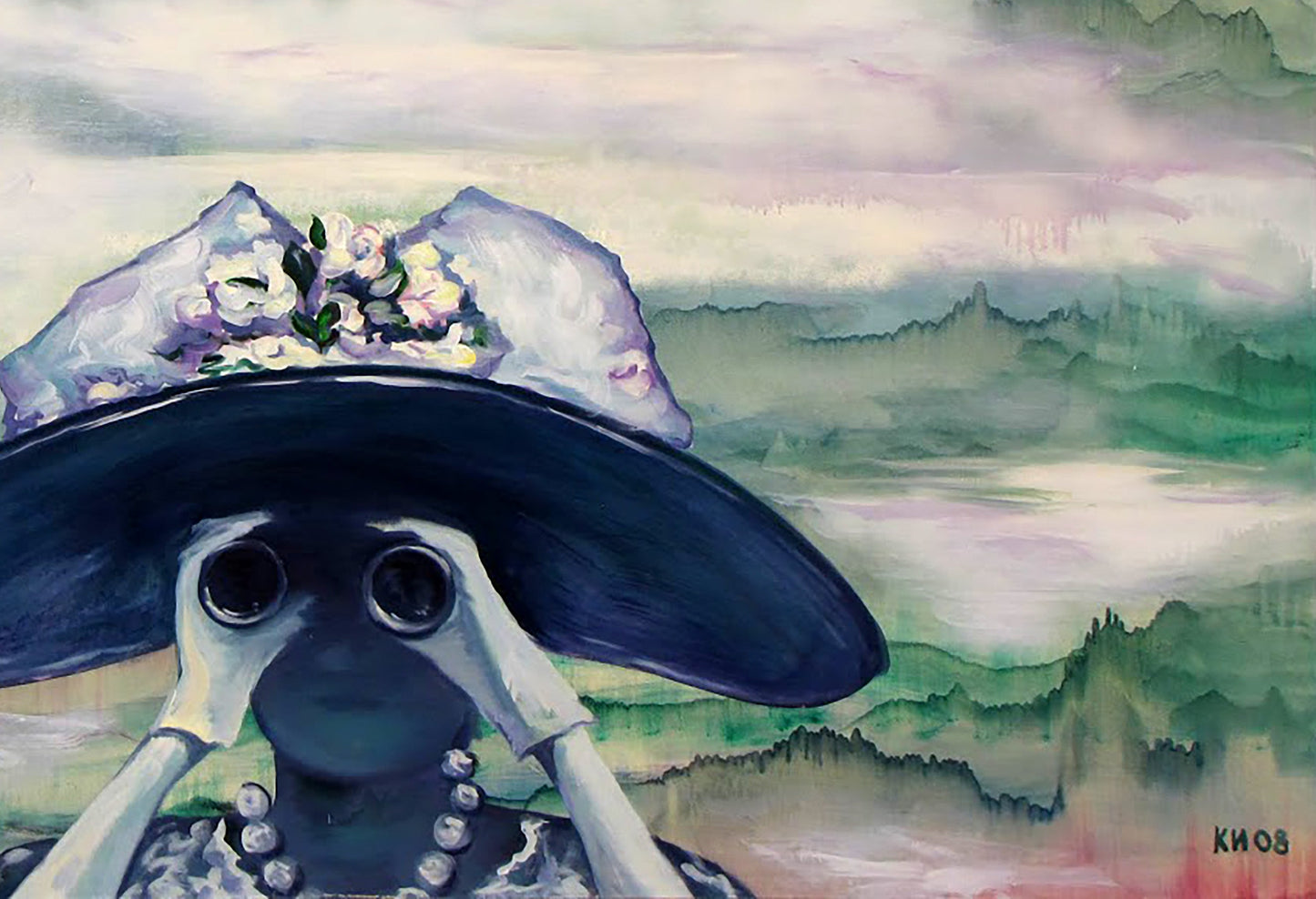 Oil painting Distant close Igor Konovalov