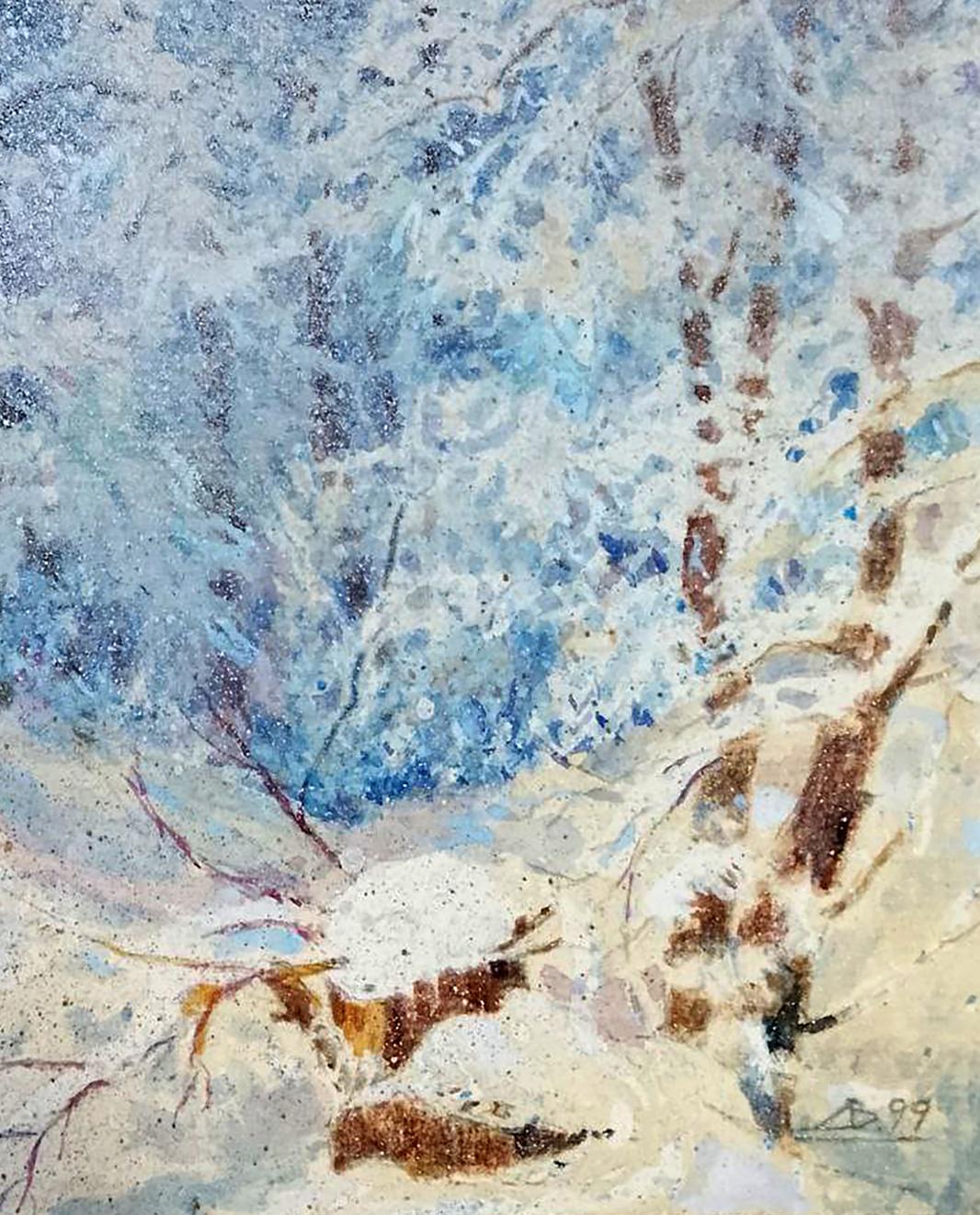 Oil painting Impressions of the winter forest Anatolii Duhnevich