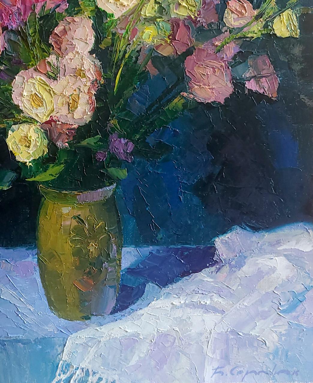 Oil painting Eustoma Boris Serdyuk