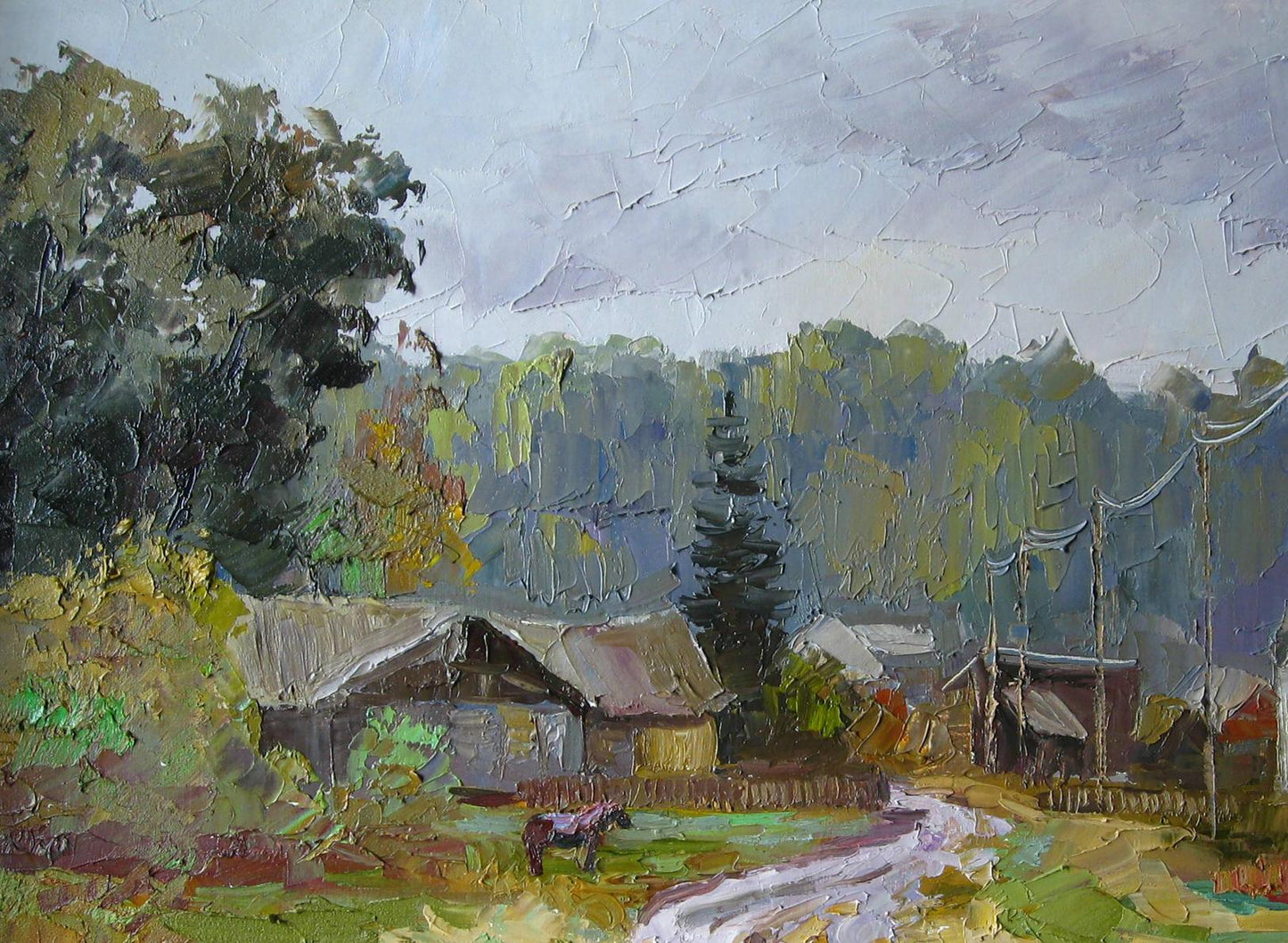 Oil painting Rainy day / Serdyuk Boris Petrovich