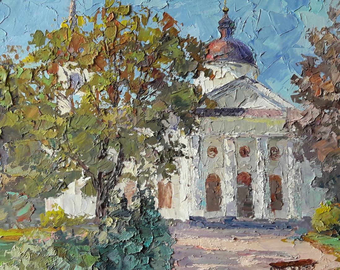 Oil painting Baturin temple Serdyuk Boris Petrovich