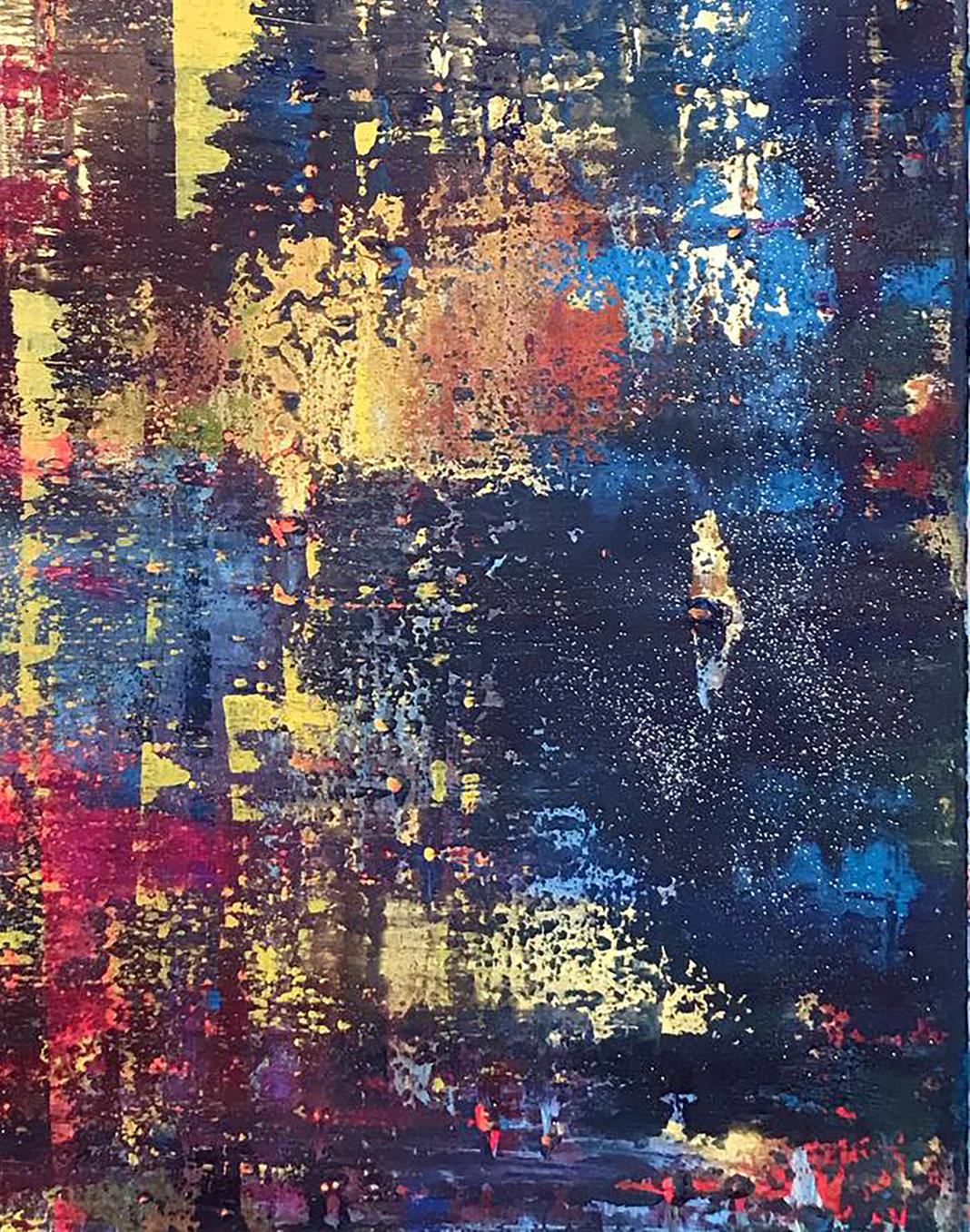 Acrylic painting A sleepless night Olga Melezhik