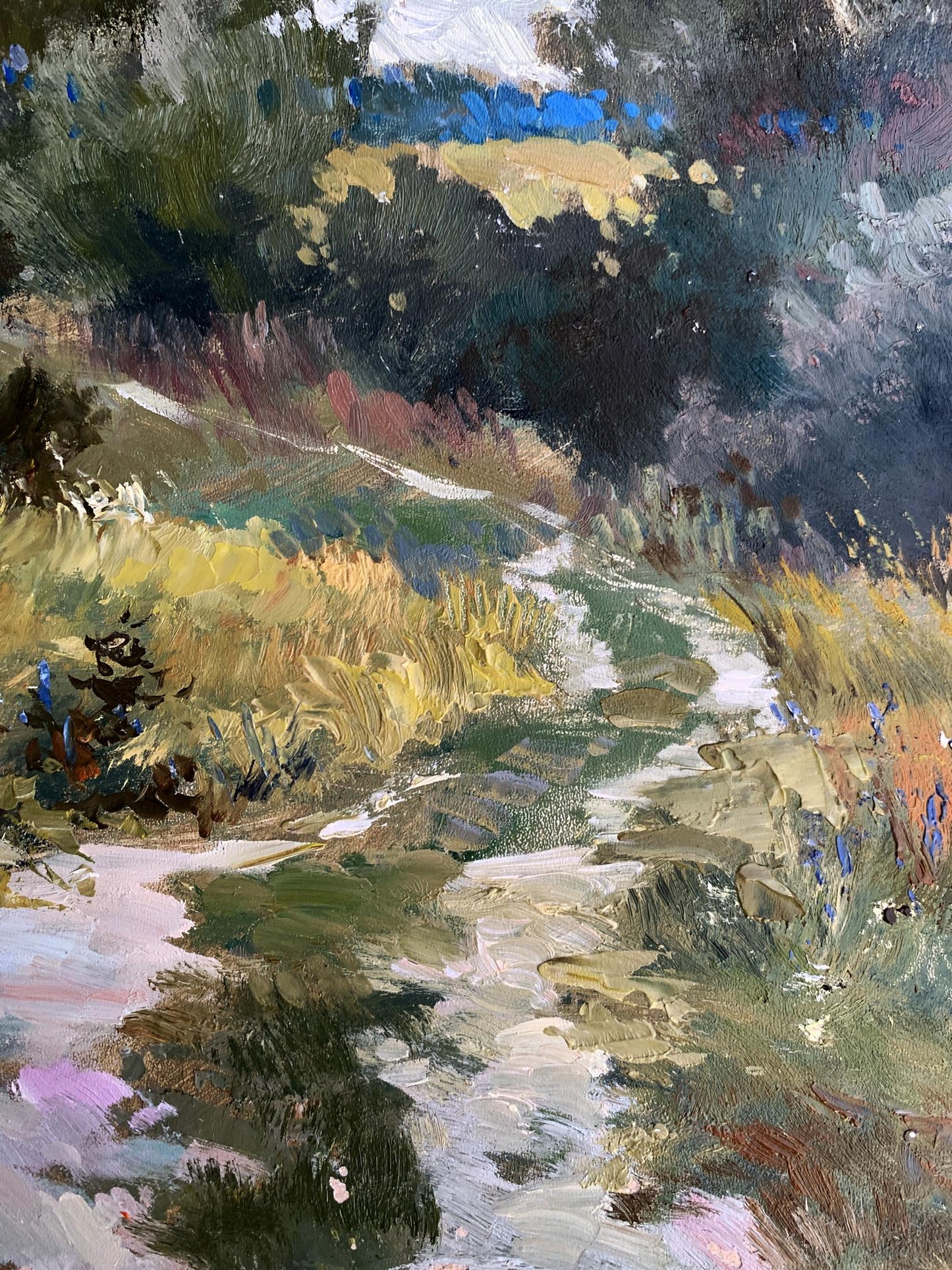 OIl painting Path to the forest Yuriy Suprunchuk