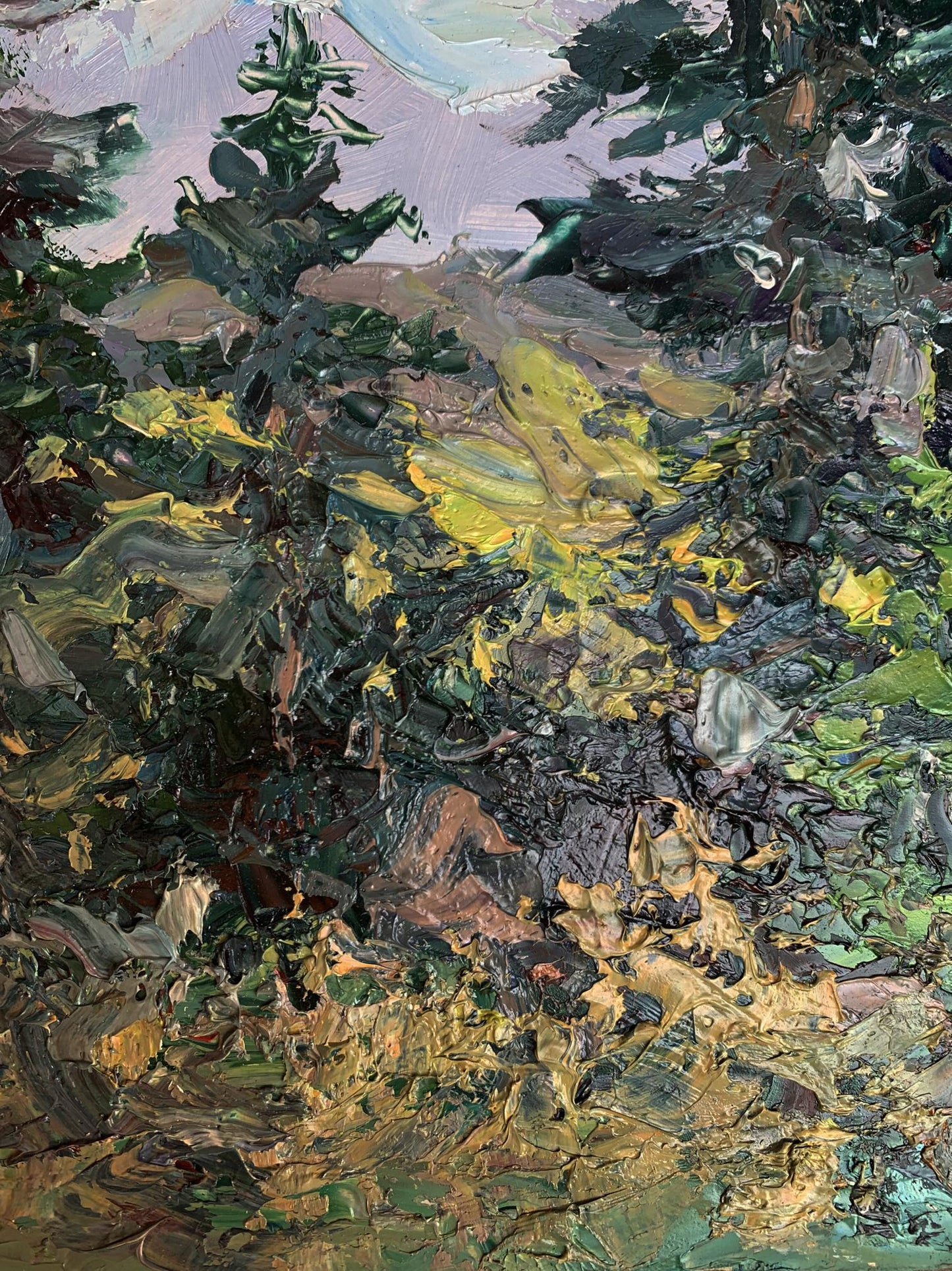 Oil painting A gloomy day Oleksiyander Cherednichenko