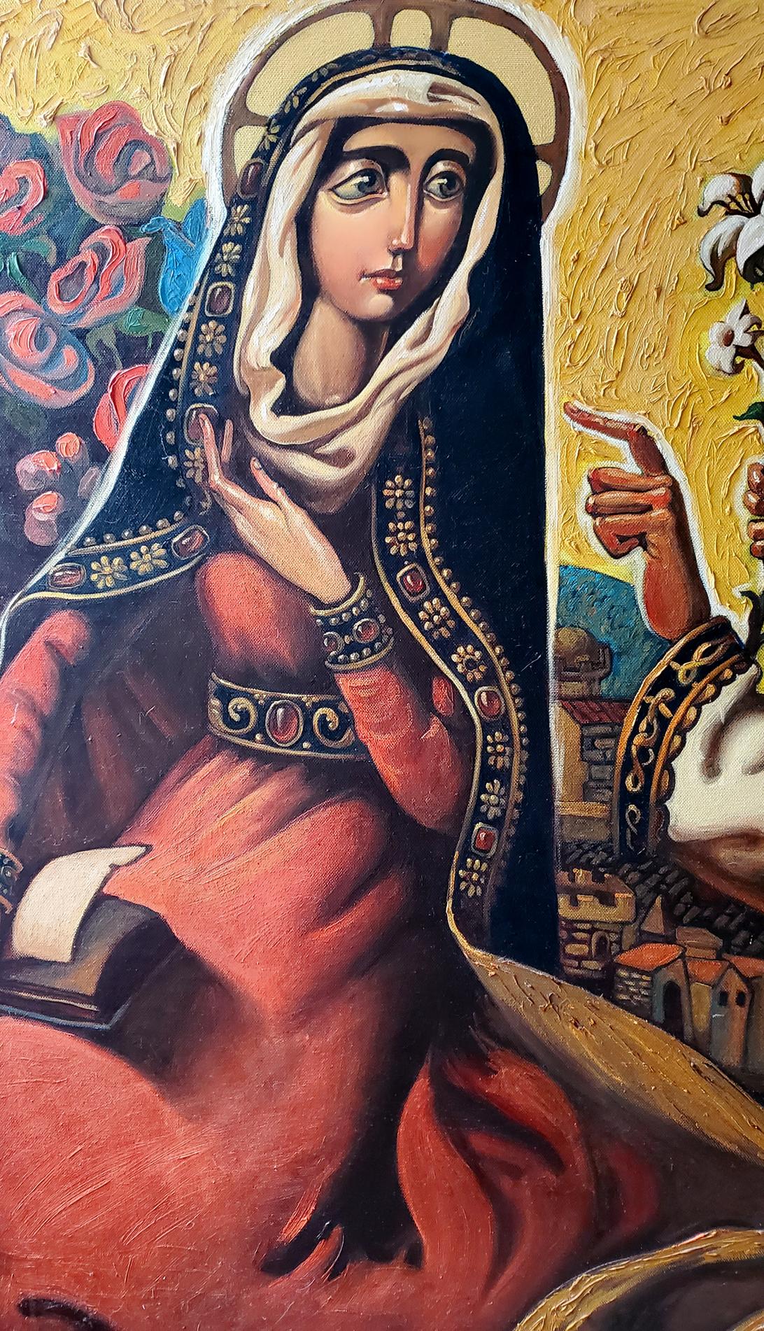 Oil painting Annunciation Litvinov Daniil Olegovich