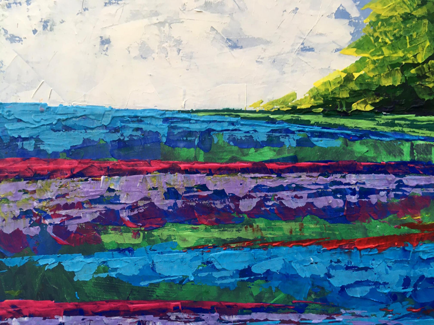 Oil painting Twilight Forestscape V. Zadorozhnya