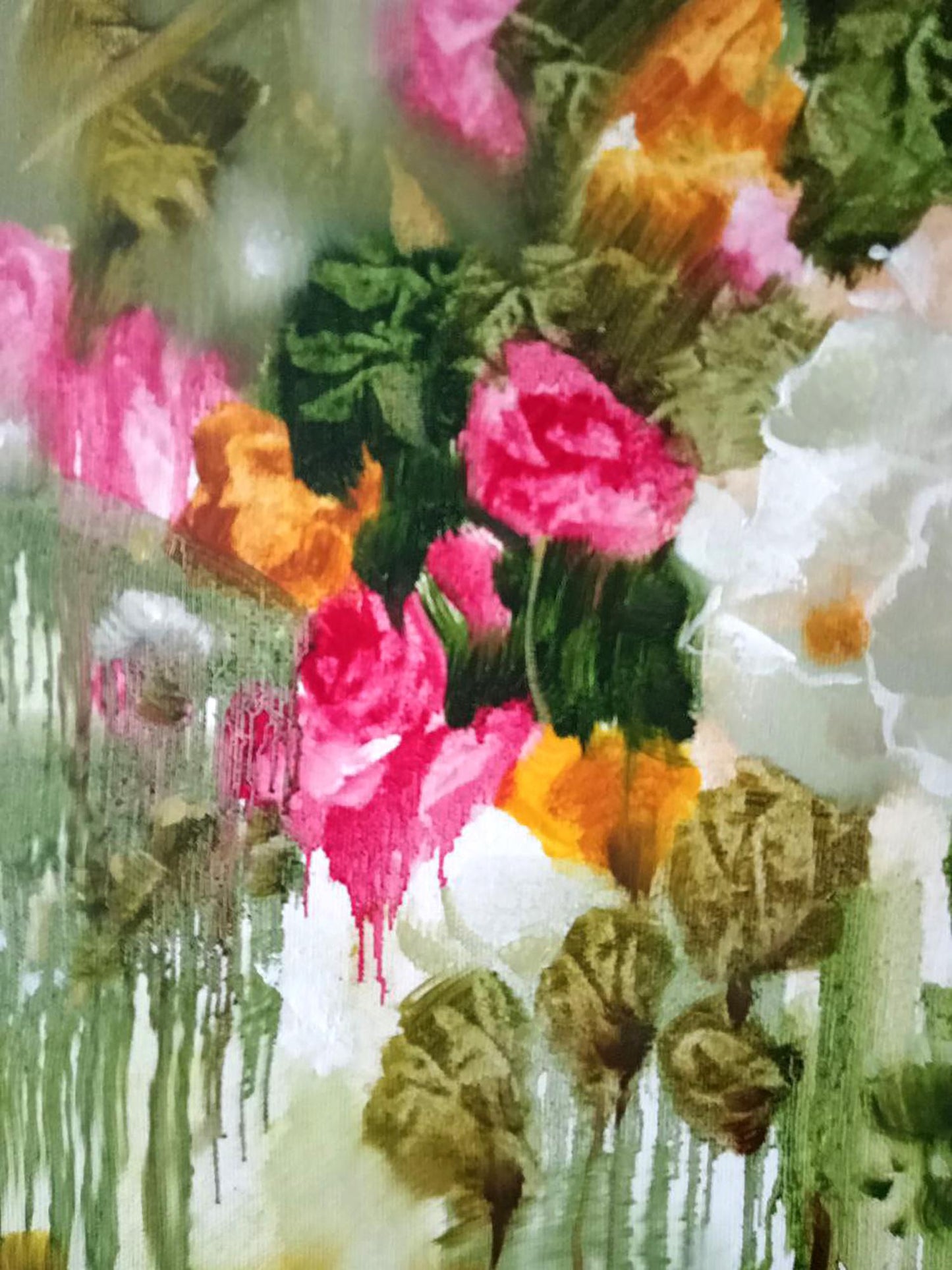 Abstract oil painting Morning flowers Anatoly Borisovich Tarabanov