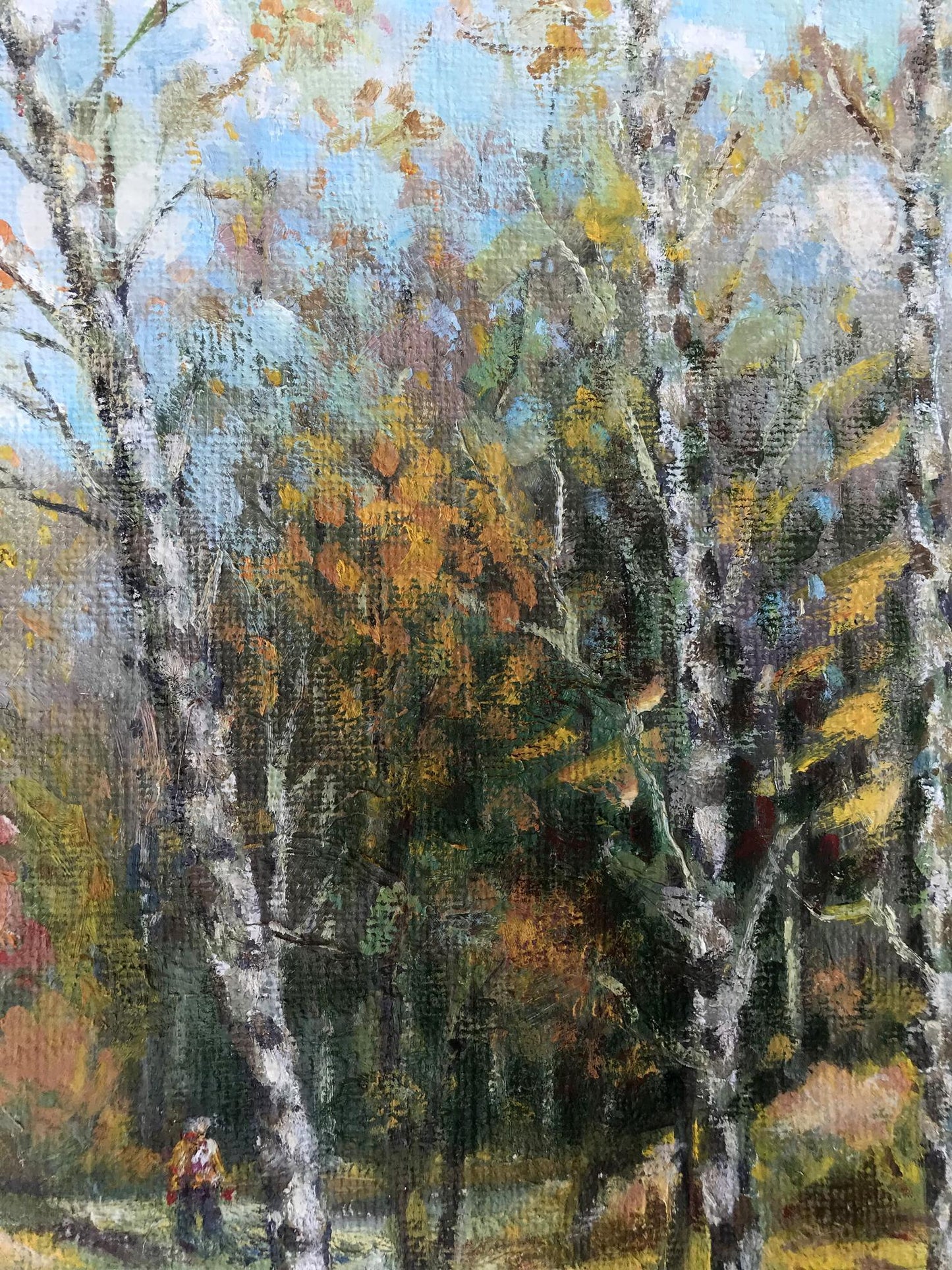 Oil painting The Light of Autumn's Forest Shapoval Ivan Leontyevich