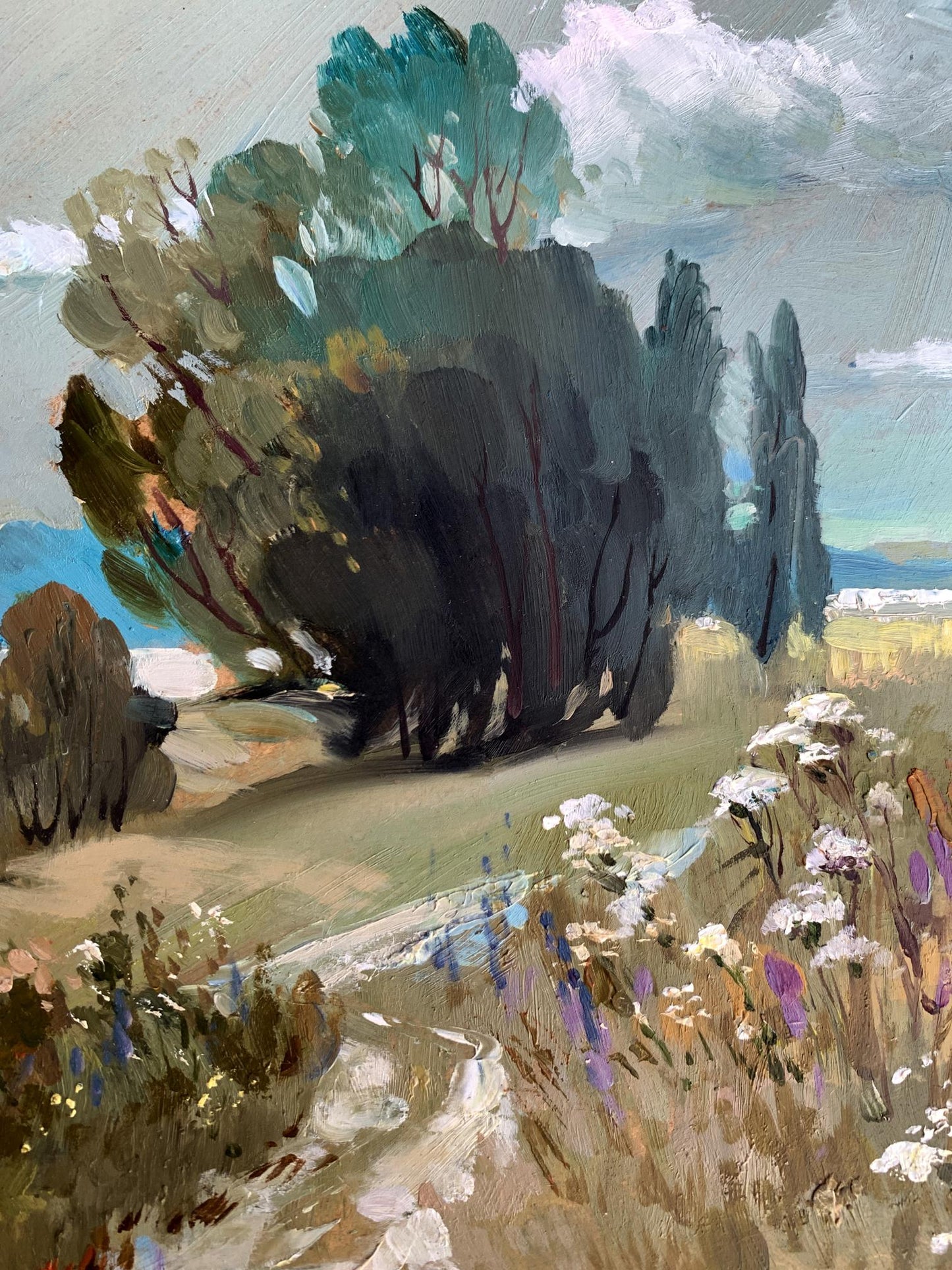 OIl painting Flower field Yuriy Suprunchuk