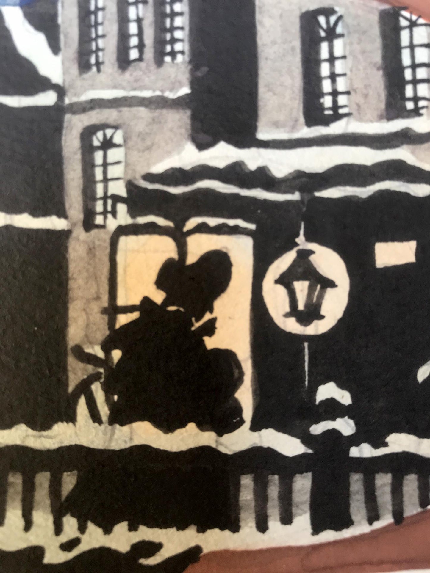 Watercolor painting On Bridge Alexander Arkadievich Litvinov