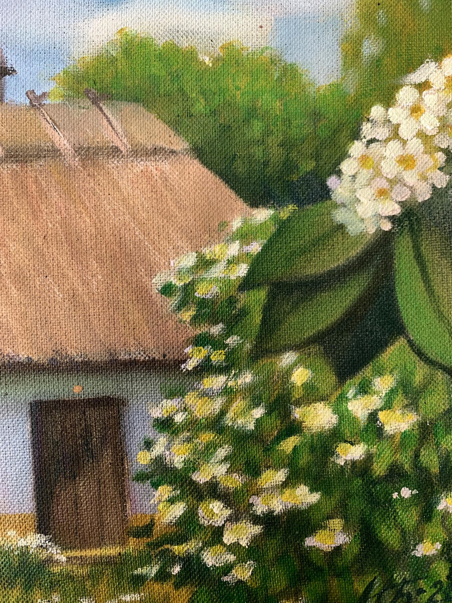 Oil painting Blooming Garden Mykhailo Burdylo