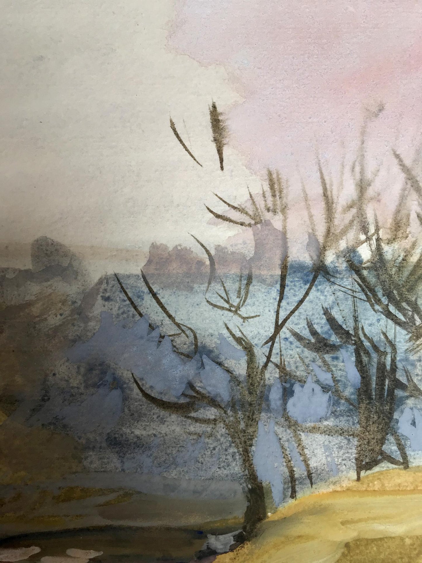 Autumn Days captured in gouache by Anya Rebikova