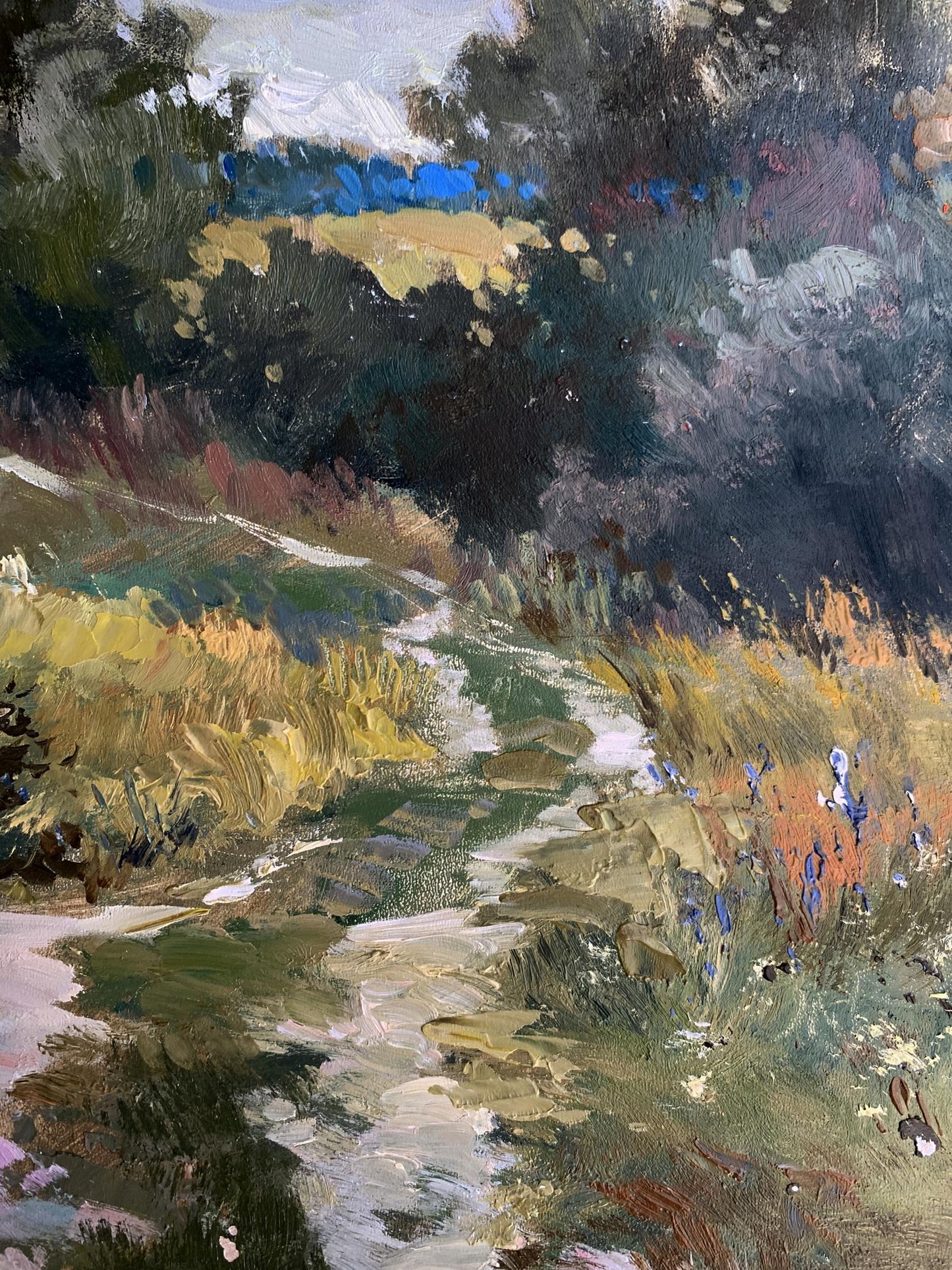 OIl painting Path to the forest Yuriy Suprunchuk