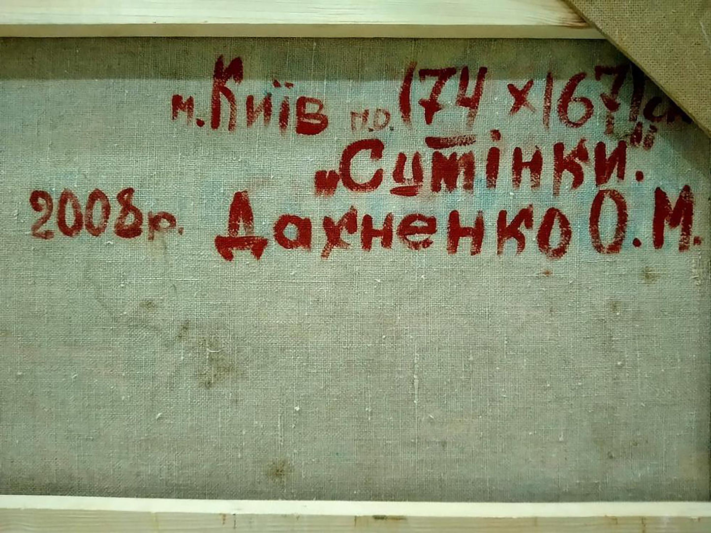 Backdrop of the painting