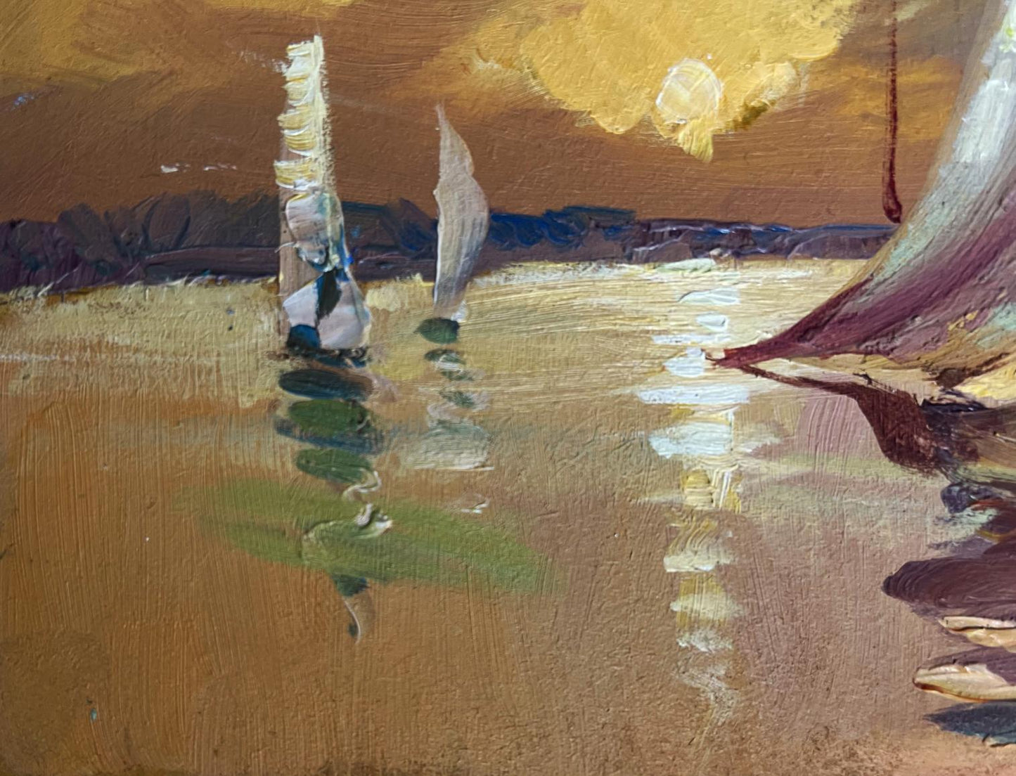 OIl painting In the evening at sea Yuriy Suprunchuk
