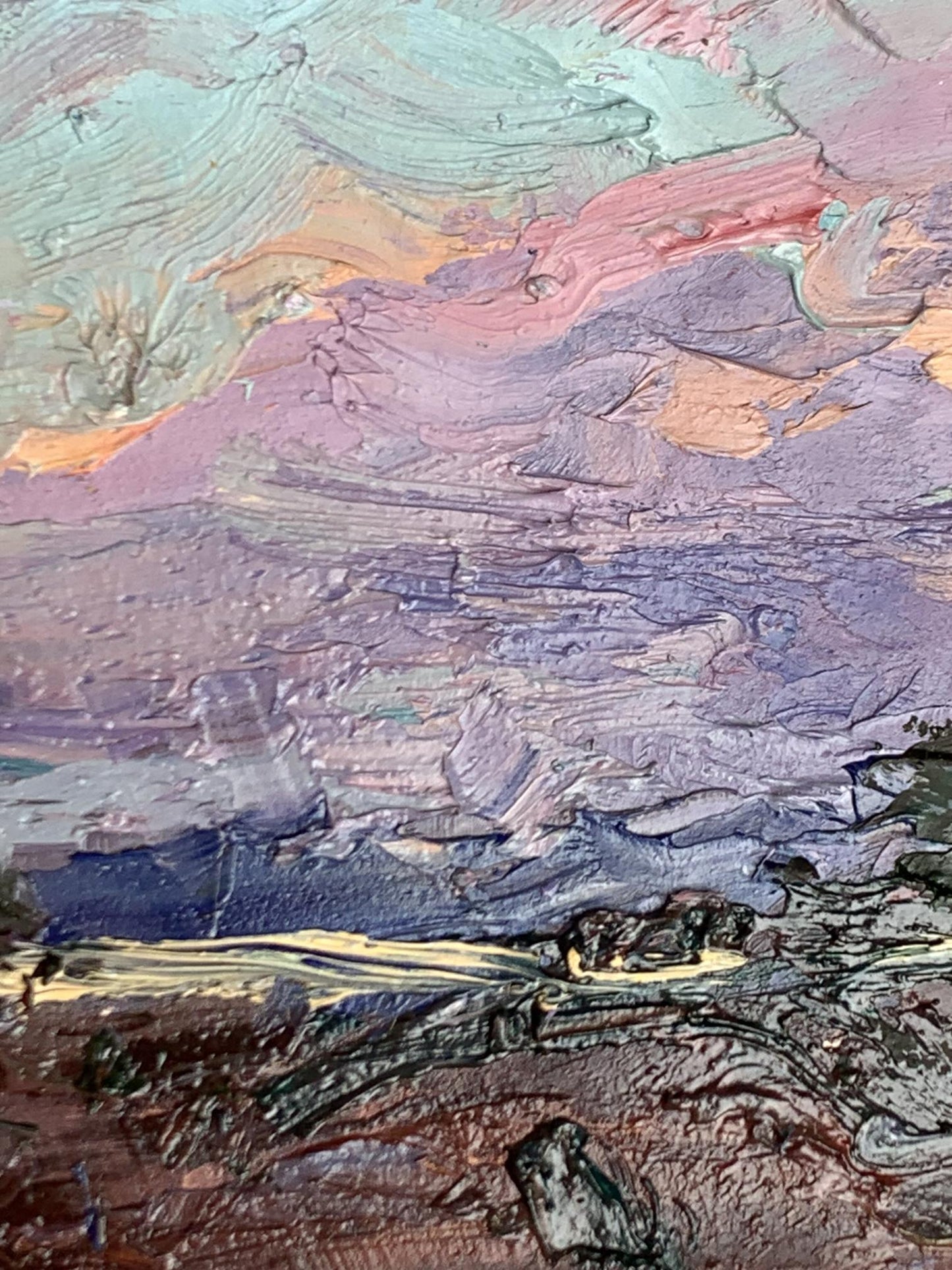 Oil painting Night is coming Oleksiyander Cherednichenko