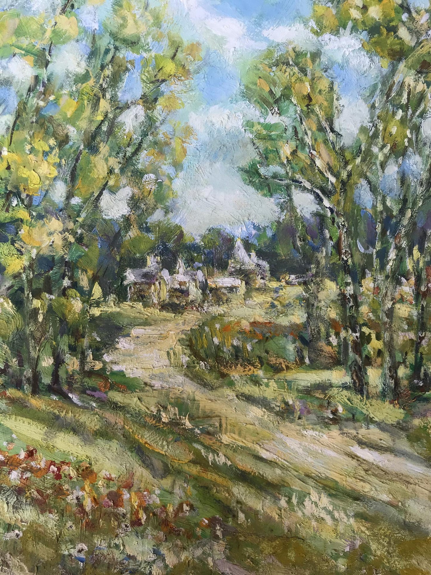 "Summer's Radiance: A Forest Symphony" - Shapoval Ivan Leontyevich's Oil Masterpiece