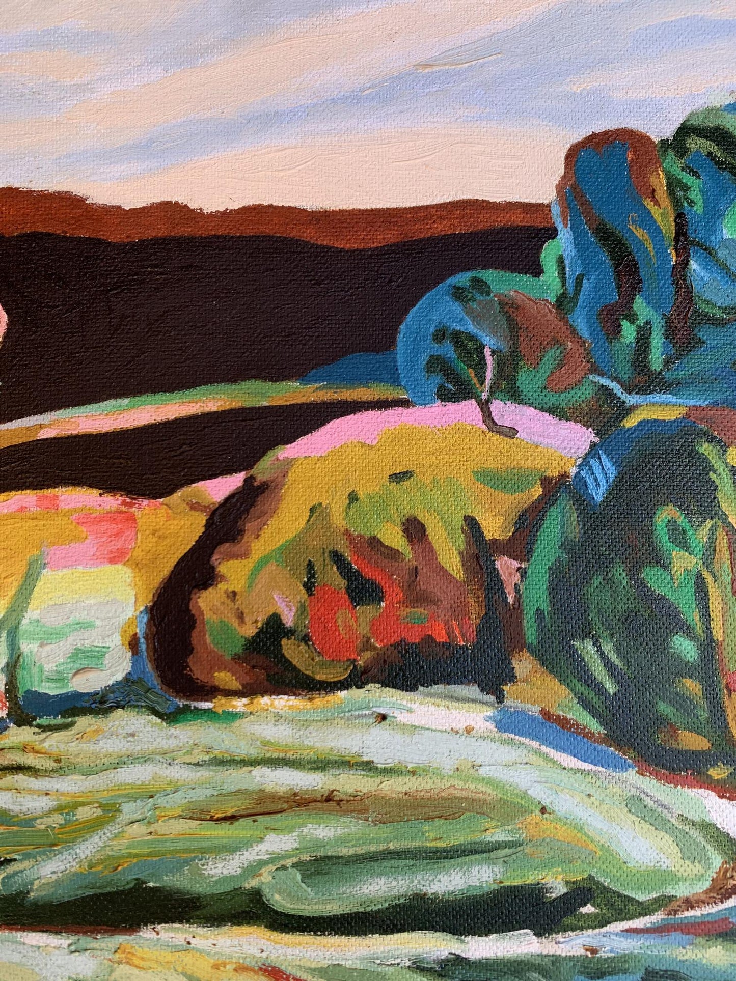 Oil painting Over the horizon Oleksandr Gukalov