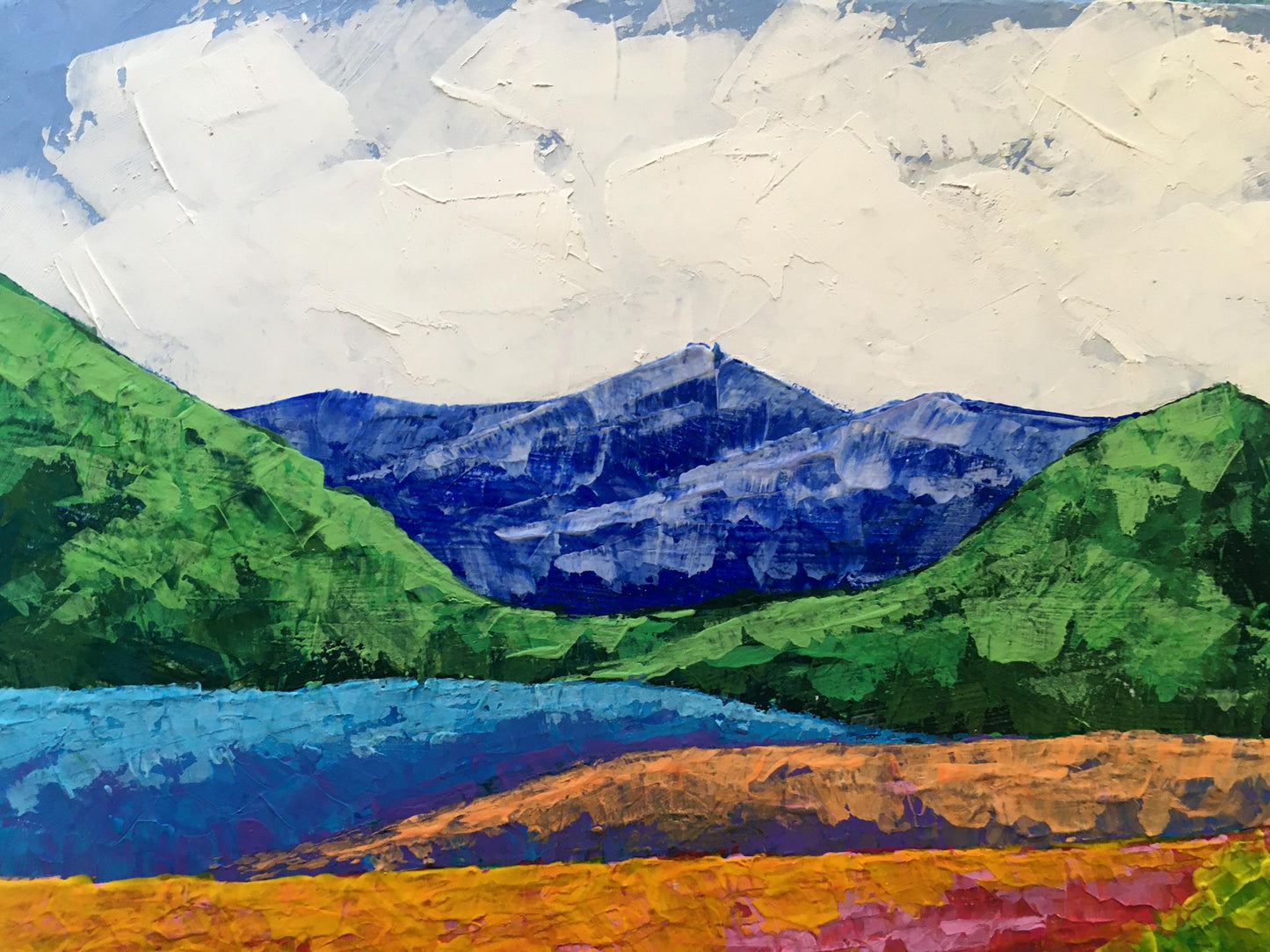 Oil painting Fresh air in the mountains Zadorozhnya V. V.