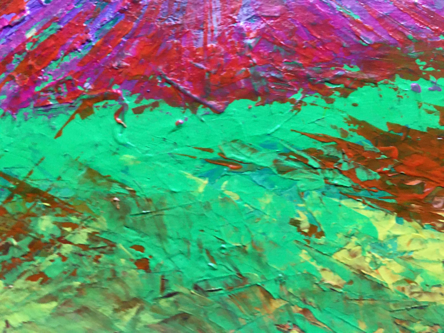 Oil painting Big mountain peak V. Zadorozhnya