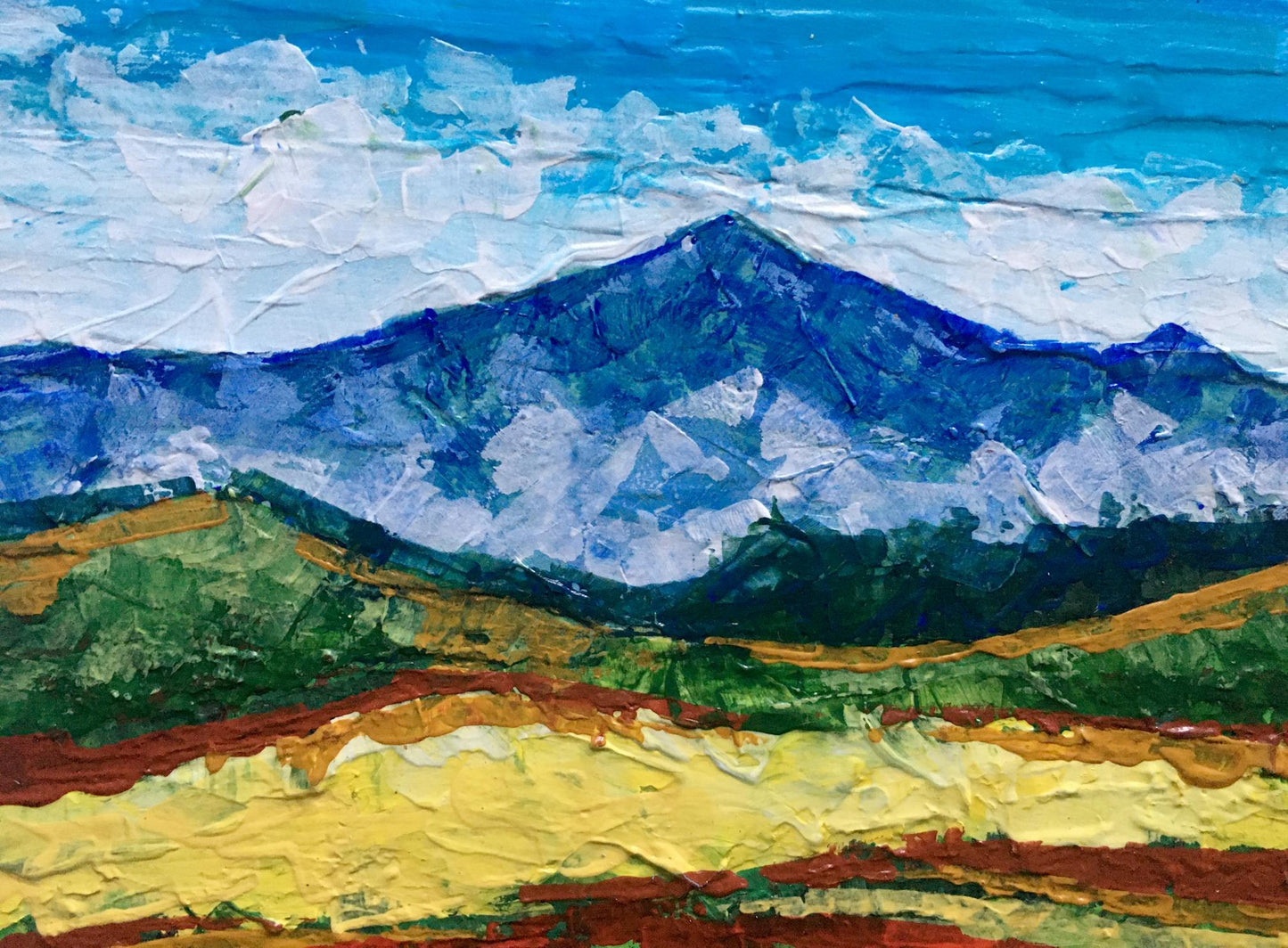 Oil painting Mountain view V. Zadorozhnya
