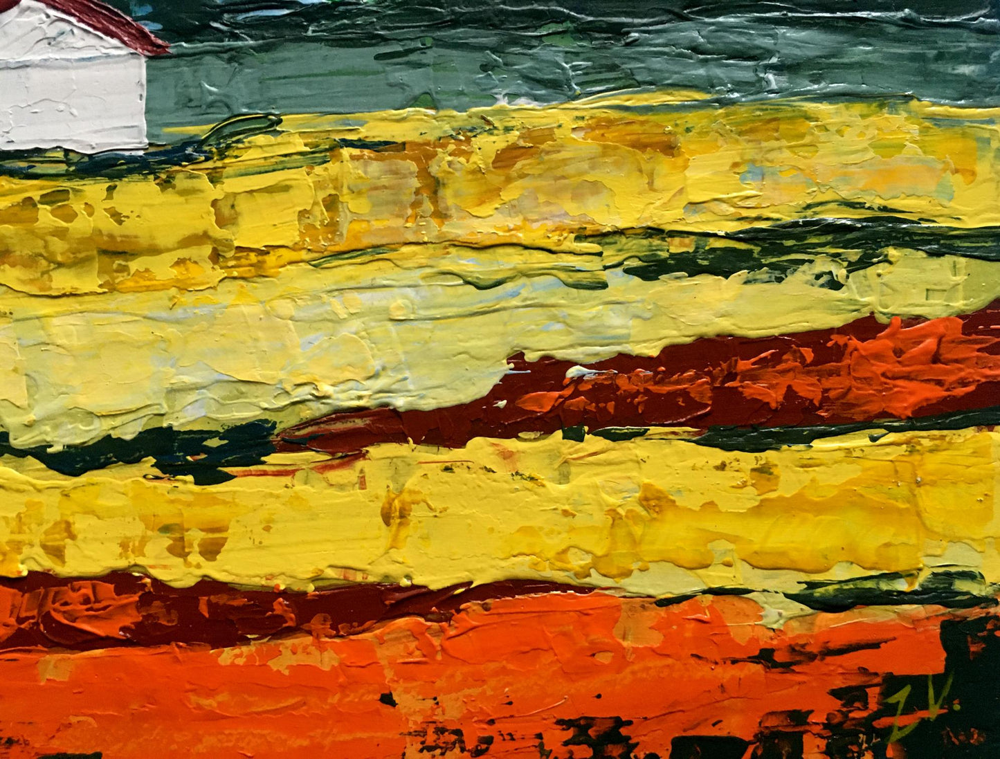 Oil painting House by the coast Zadorozhnya V. V.