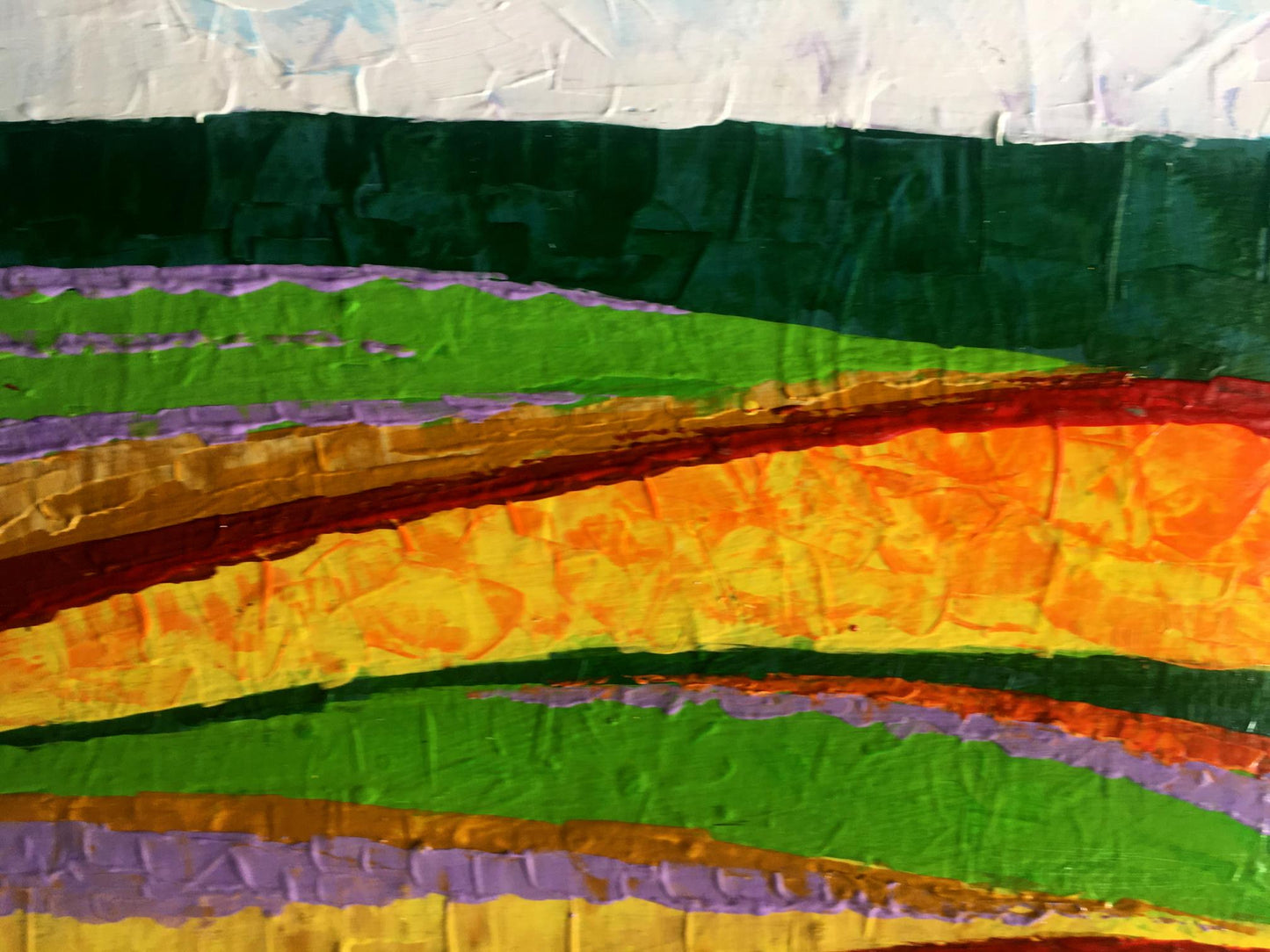 Oil painting Summer perspective after rain V. Zadorozhnya
