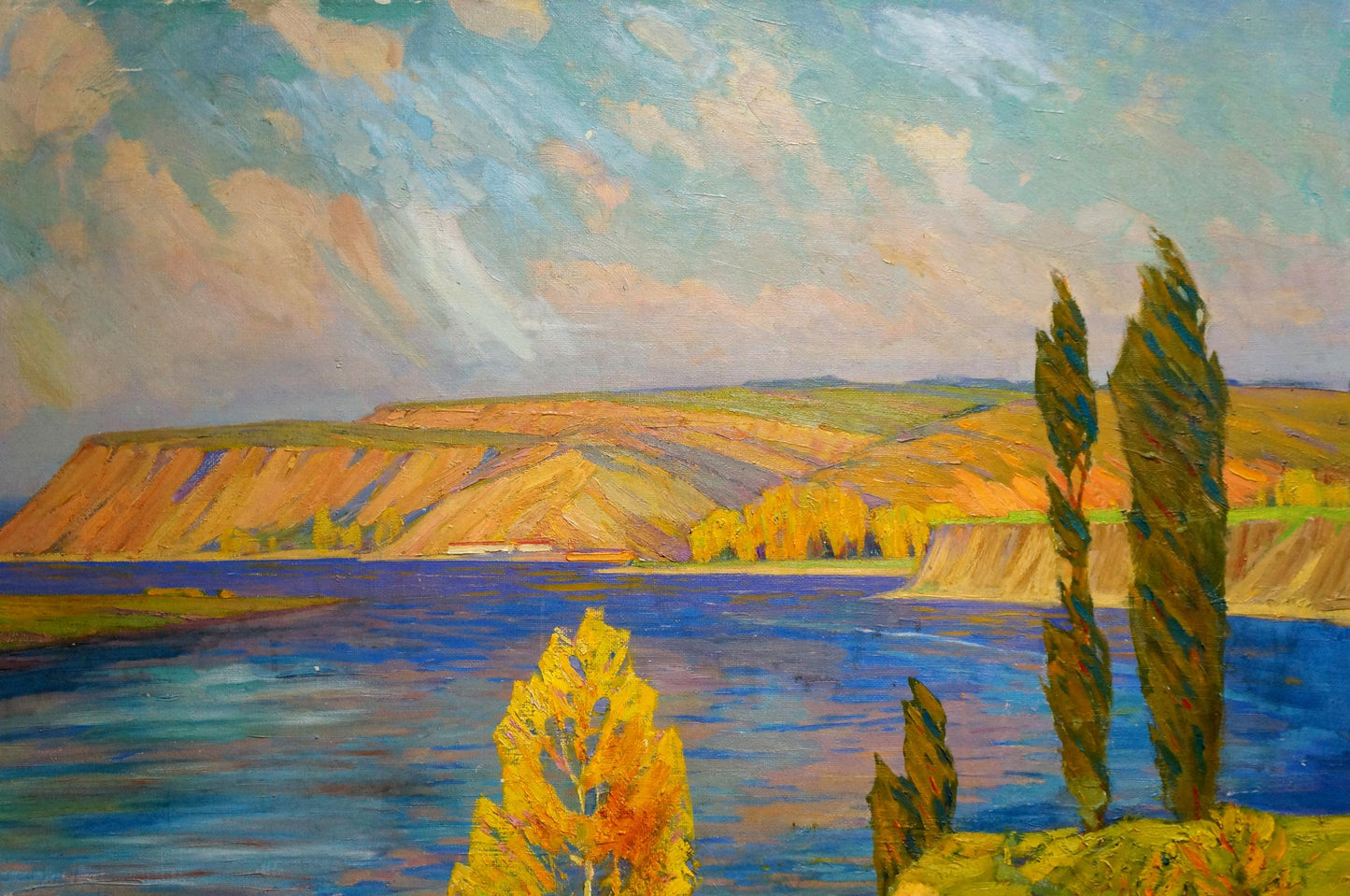 Oil painting Evening landscape Zlyden Yuri Fedorovich