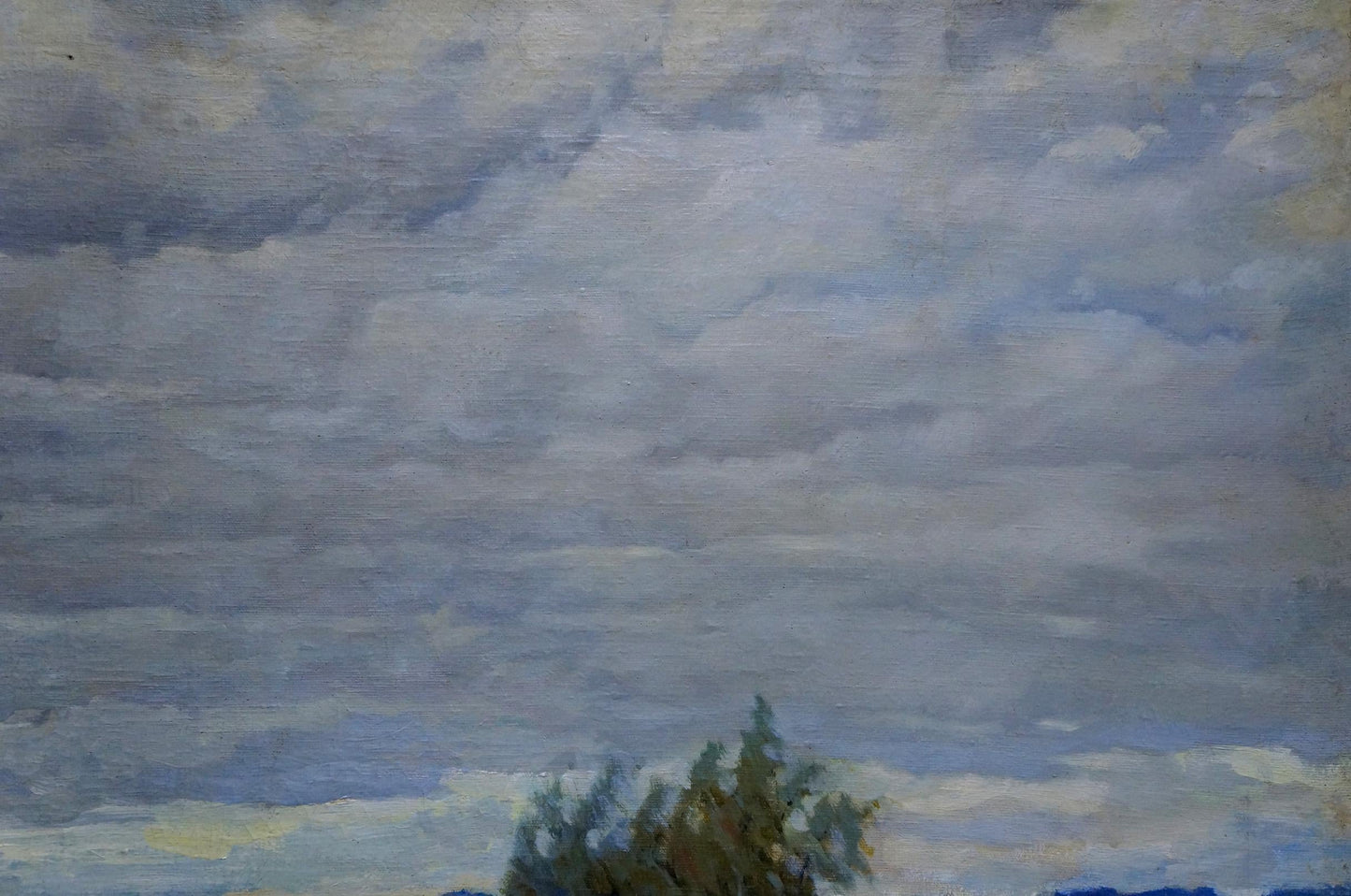 Oil painting Autumn landscape Alexander Petrovich Bykov