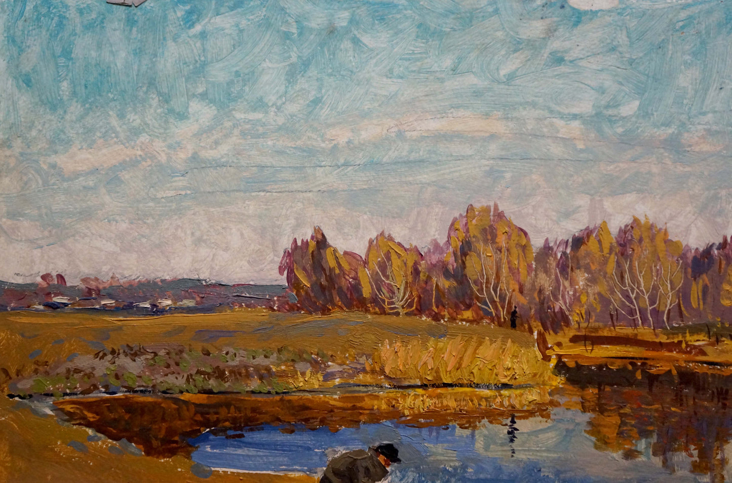 Oil painting Autumn landscape Pavlyuchenko Vladimir