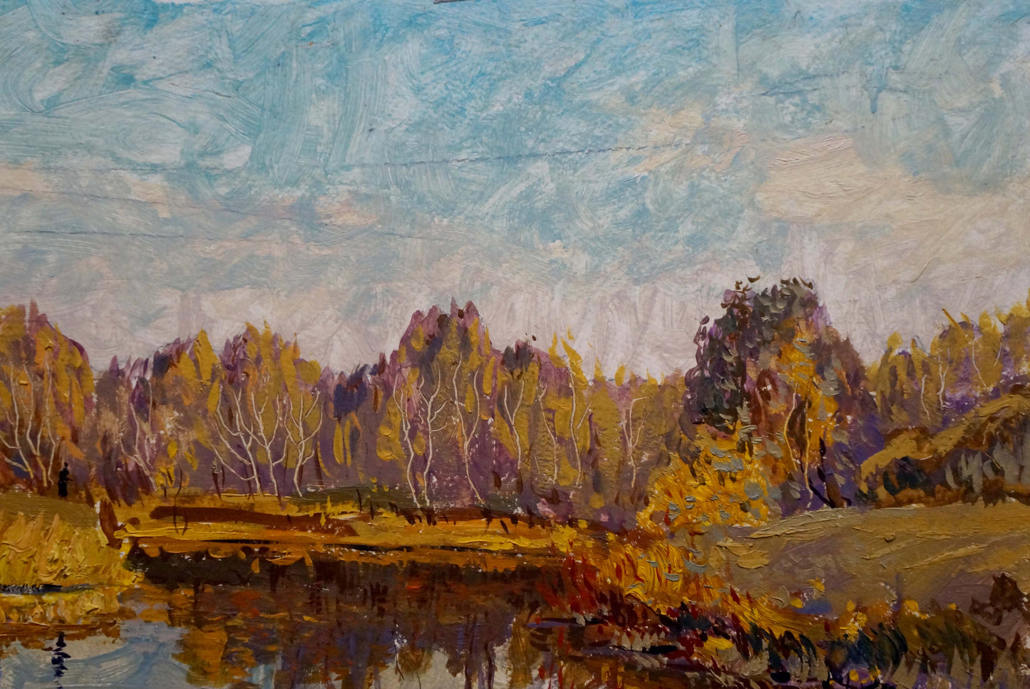 Oil painting Autumn landscape Pavlyuchenko Vladimir
