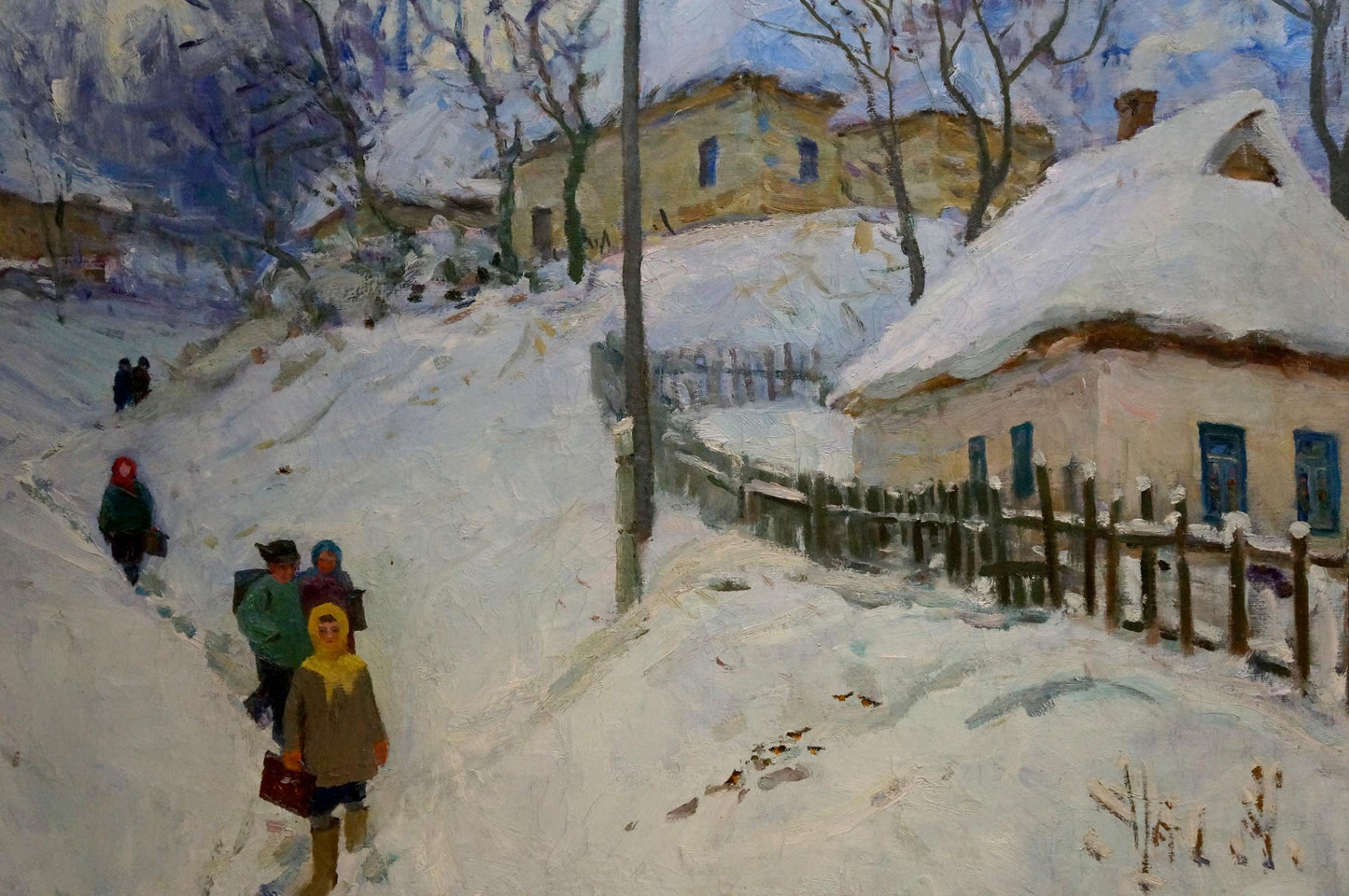 Oil painting Winter Prished'ko Grigoriy Dmitriyevich